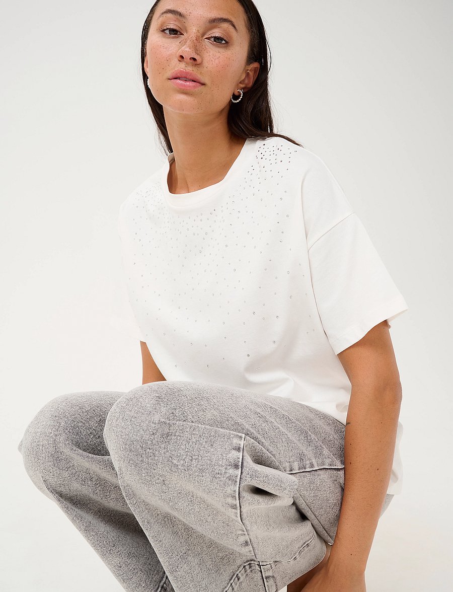 Kaffe - KAberisa T-Shirt - t-shirts - chalk - 5