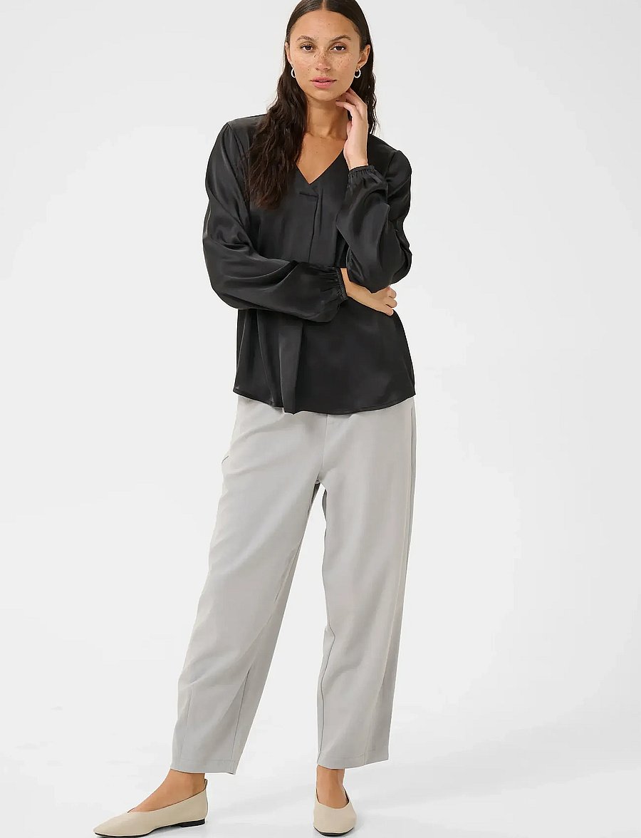 Kaffe - KAlana Blouse - langærmede bluser - black deep - 3
