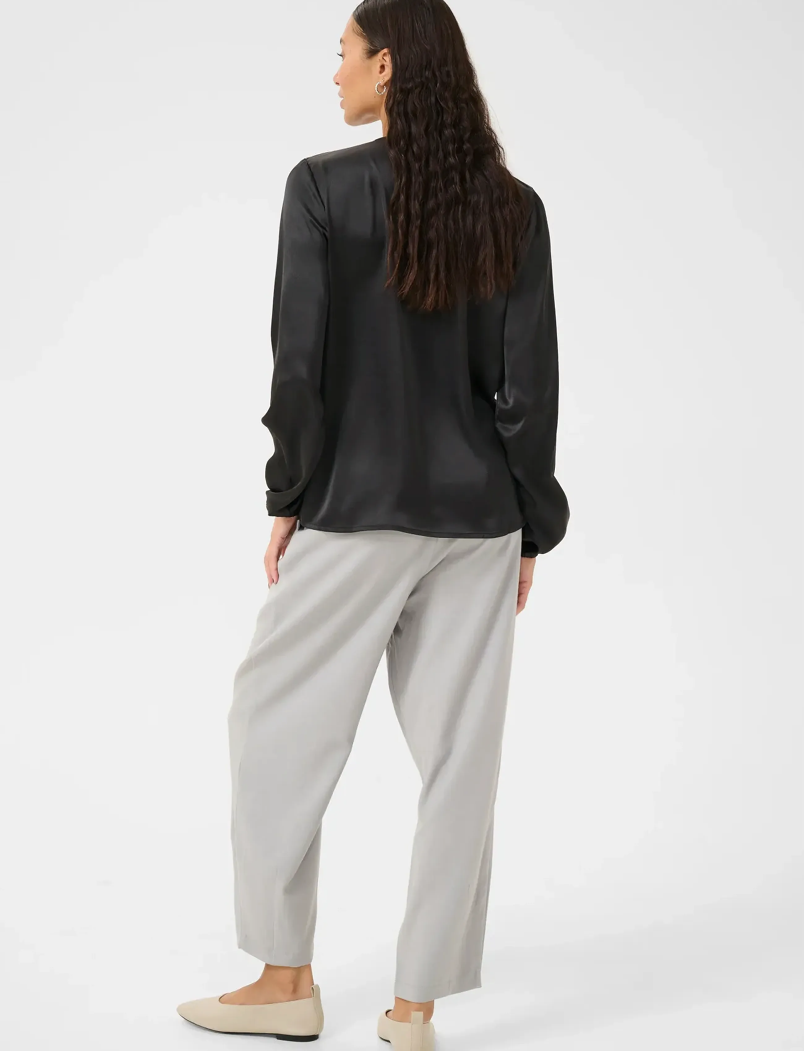 Kaffe - KAlana Blouse - langärmlige blusen - black deep - 4