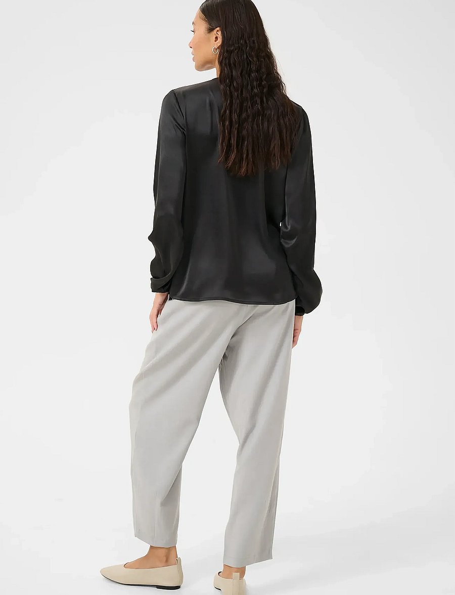 Kaffe - KAlana Blouse - langærmede bluser - black deep - 4