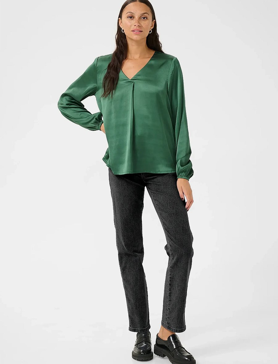 Kaffe - KAlana Blouse - langärmelige blusen - garden topiary - 3