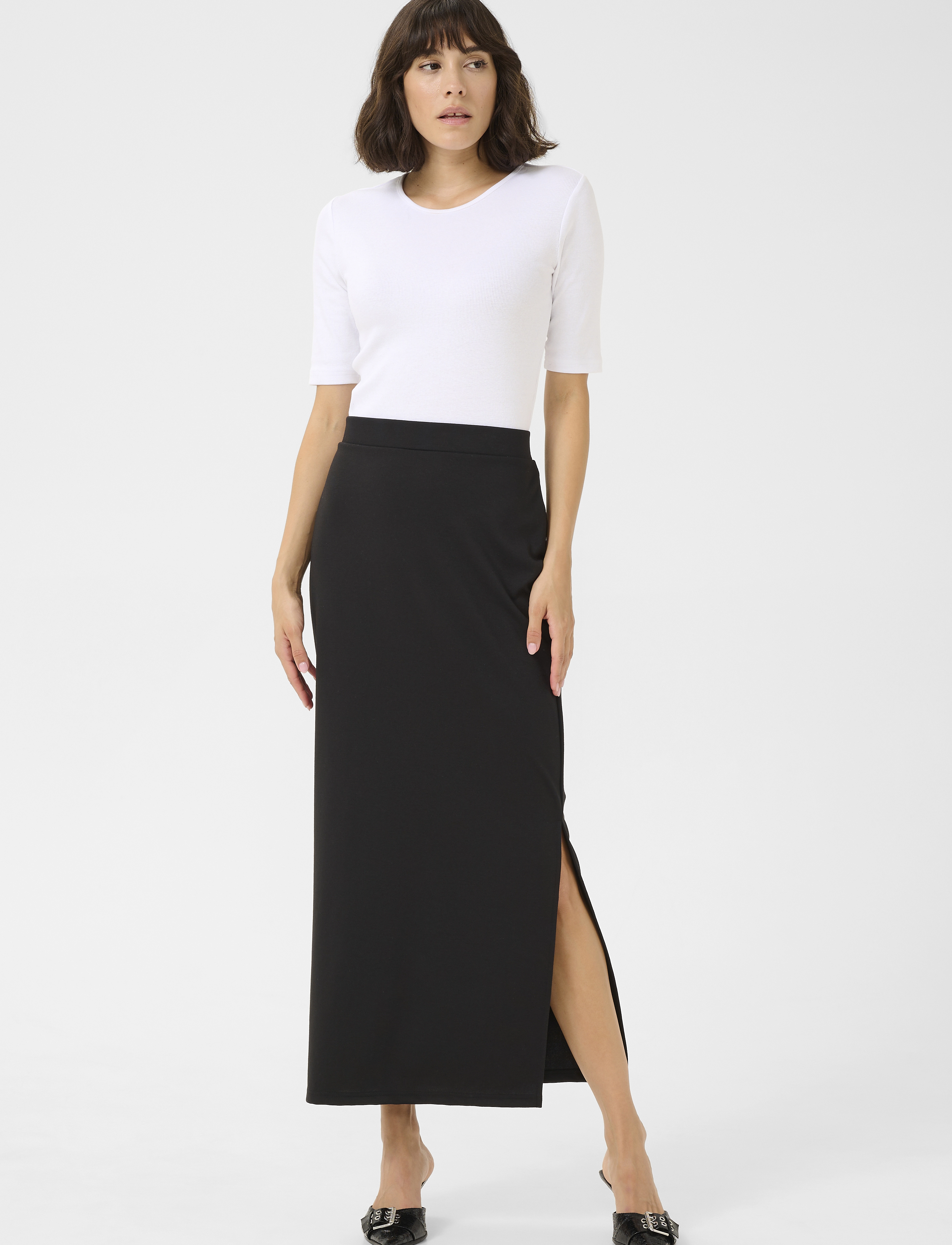 Kaffe - KAjenny Long Skirt - black deep - 3