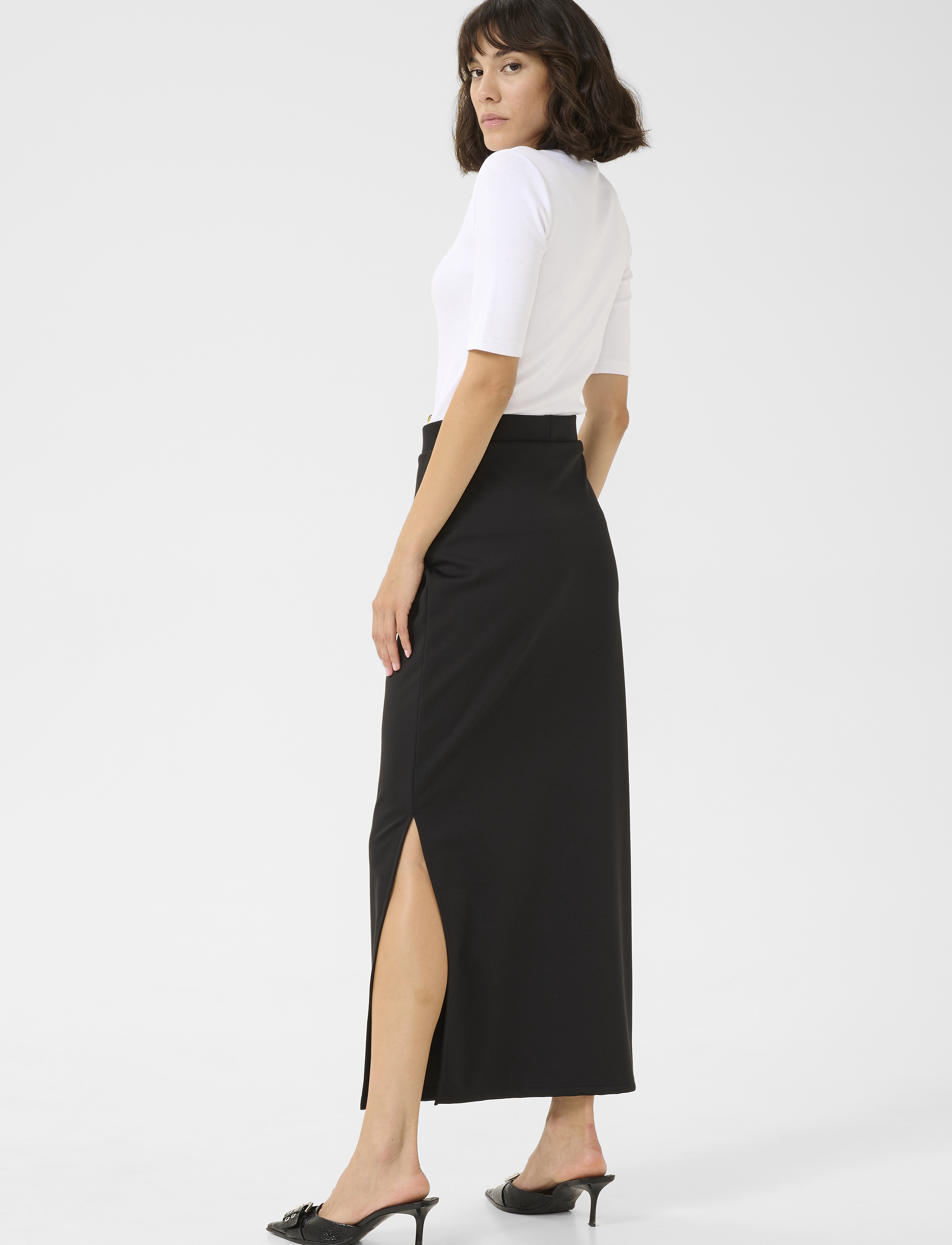 Kaffe - KAjenny Long Skirt - black deep - 4