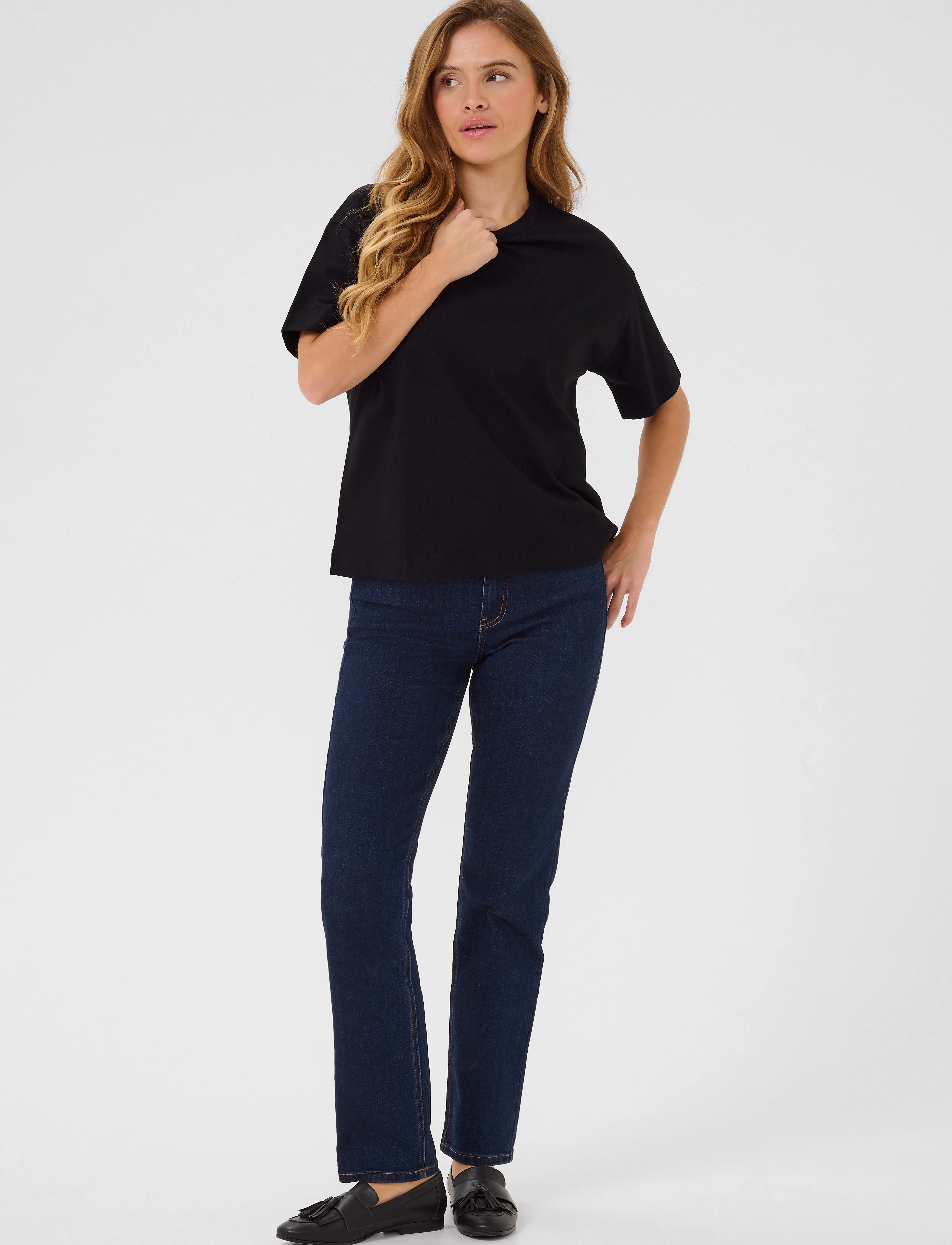 Kaffe - KAtomina T-Shirt - t-shirts - black deep - 3