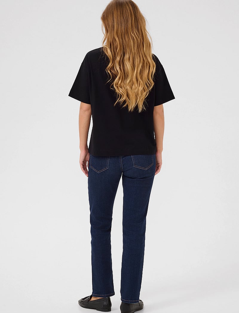 Kaffe - KAtomina T-Shirt - t-shirts - black deep - 4