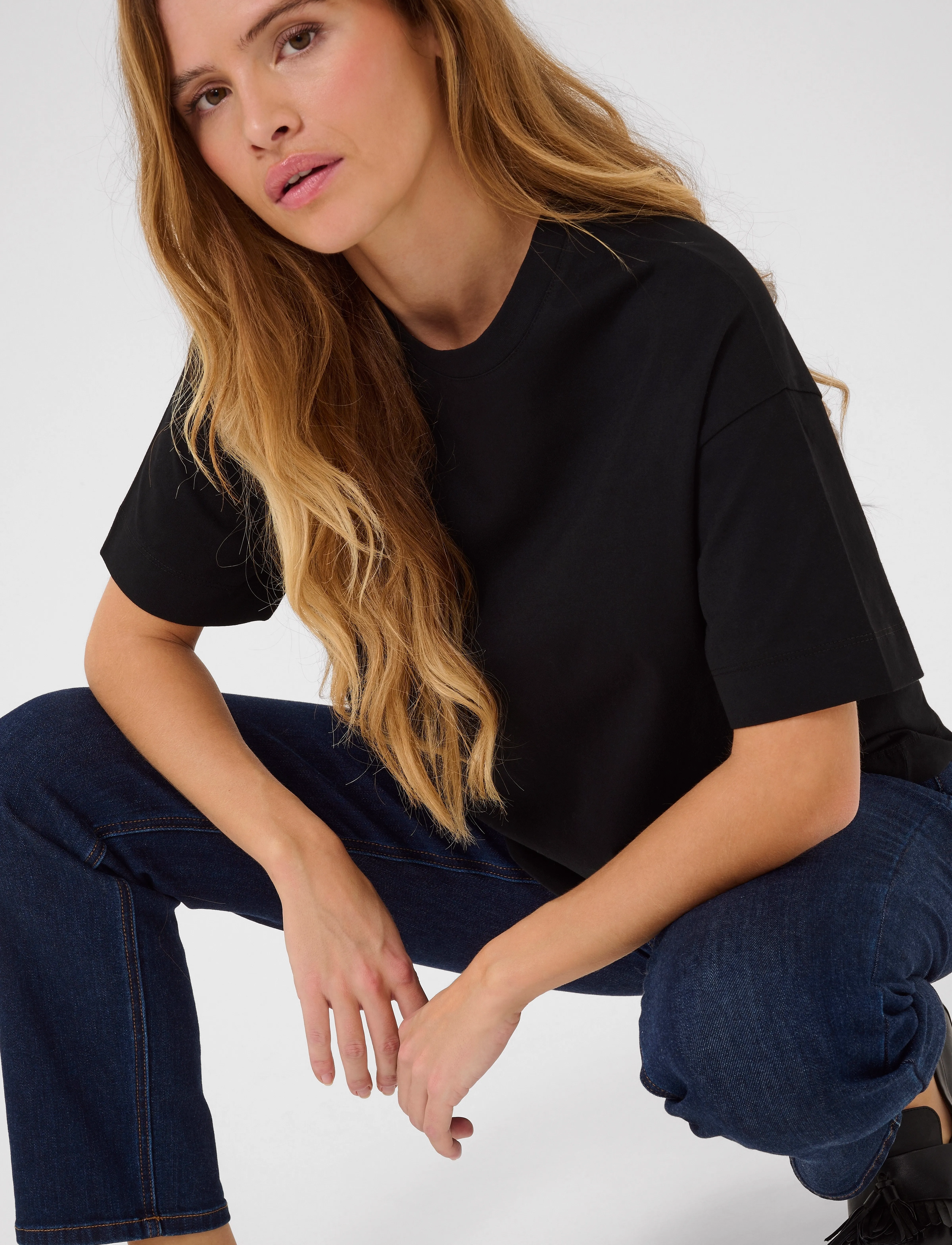 Kaffe - KAtomina T-Shirt - t-shirts - black deep - 5