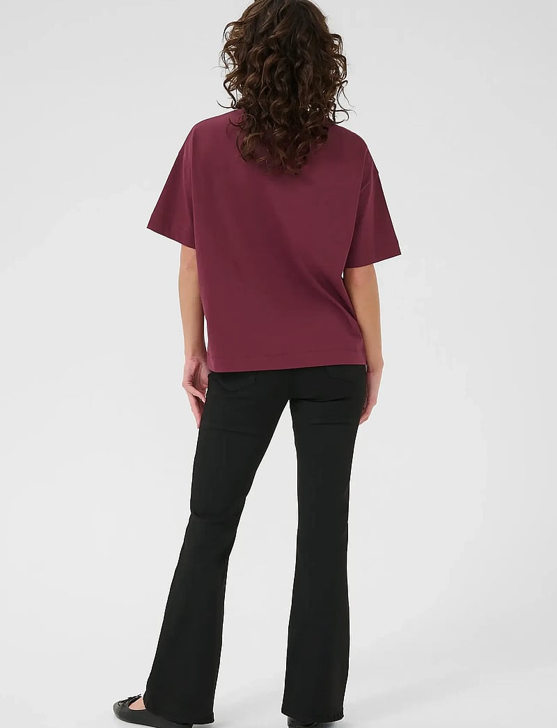 Kaffe - KAtomina T-Shirt - t-shirts - windsor wine - 4