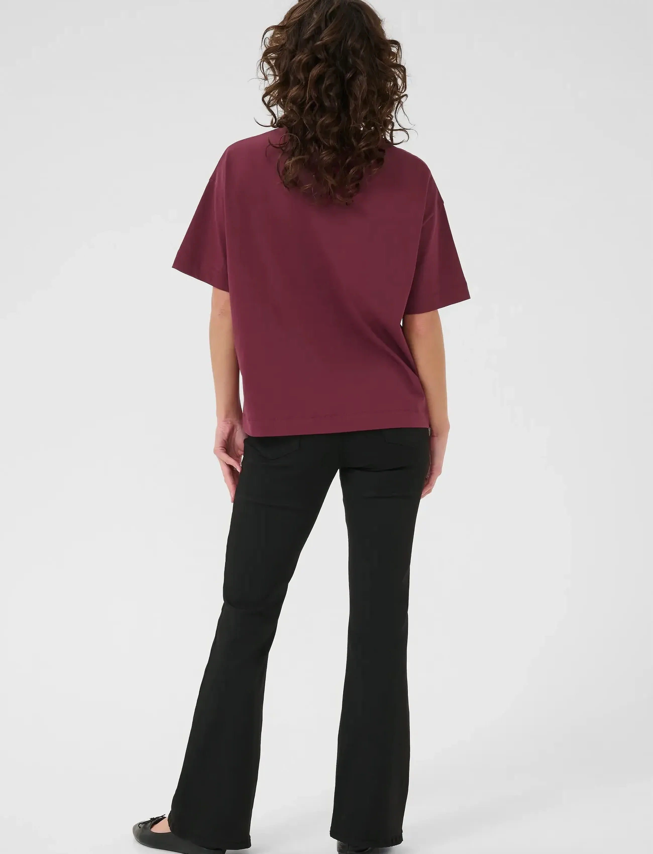 Kaffe - KAtomina T-Shirt - t-shirts - windsor wine - 4