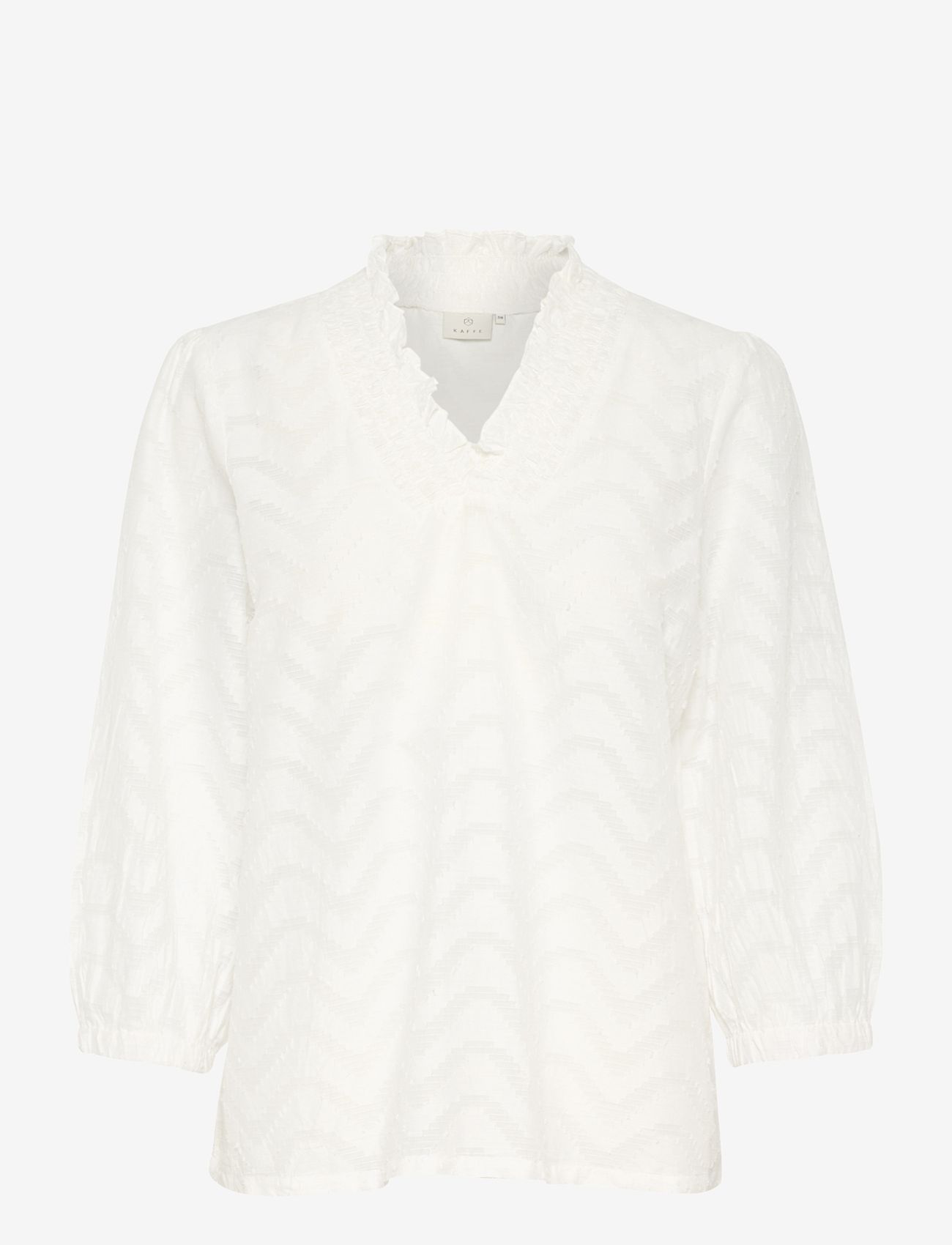 Kaffe - KAvictoria Blouse - langärmlige blusen - chalk - 0