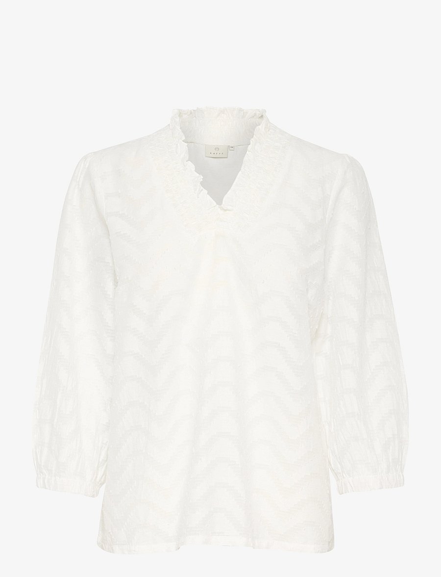 Kaffe - KAvictoria Blouse - blouses met lange mouwen - chalk - 1