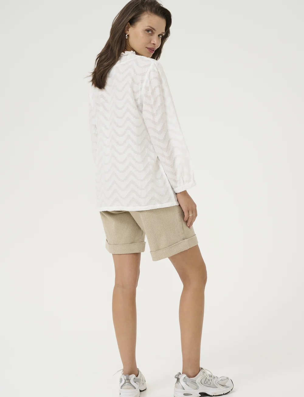 Kaffe - KAvictoria Blouse - langærmede bluser - chalk - 4