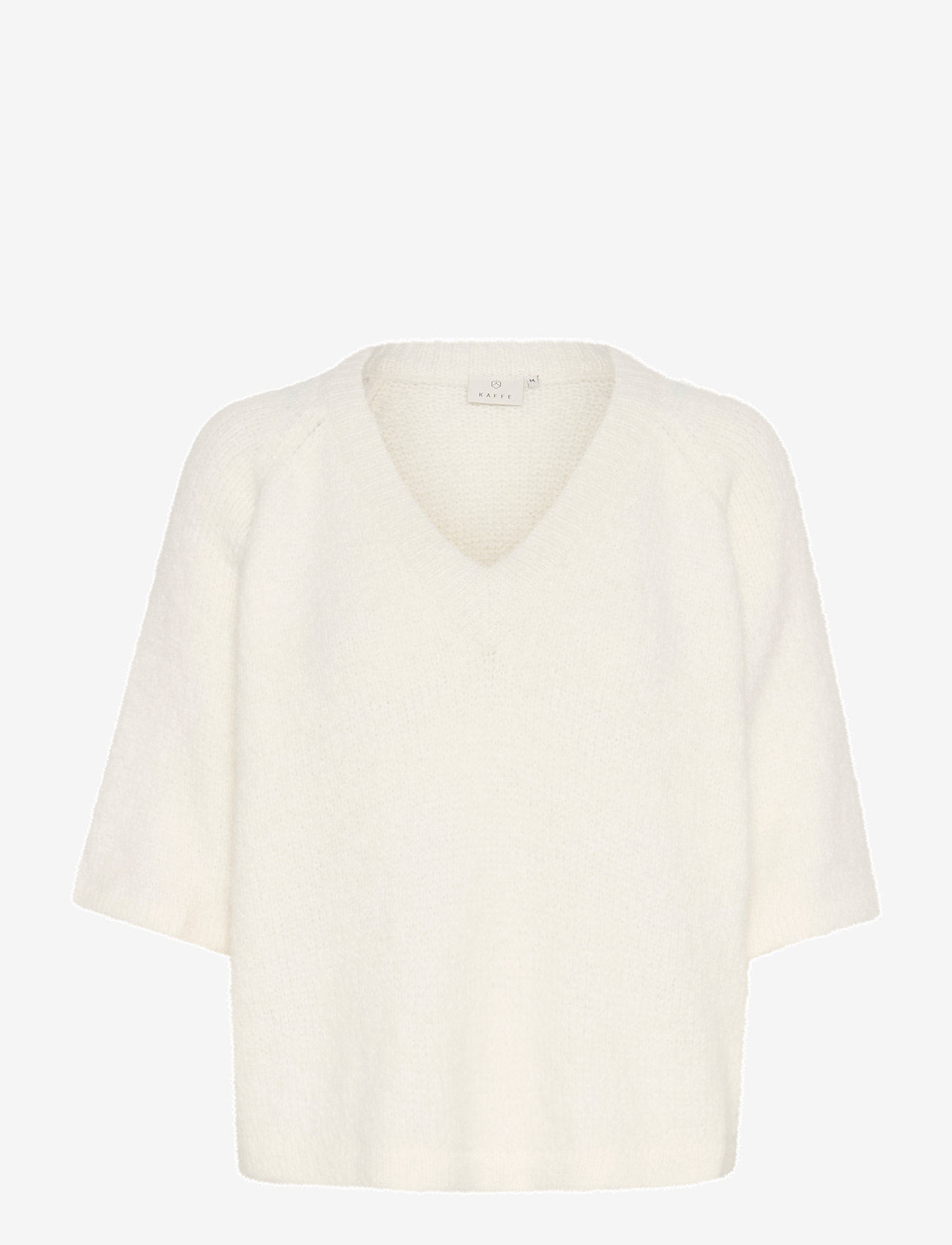 Kaffe - KAemilie V-neck Pullover - herbstliche kleidung - chalk - 0