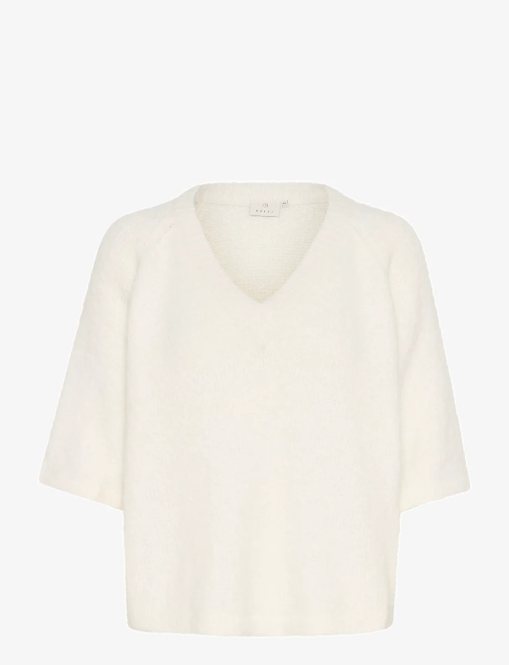 Kaffe - KAemilie V-neck Pullover - neulepuserot - chalk - 1