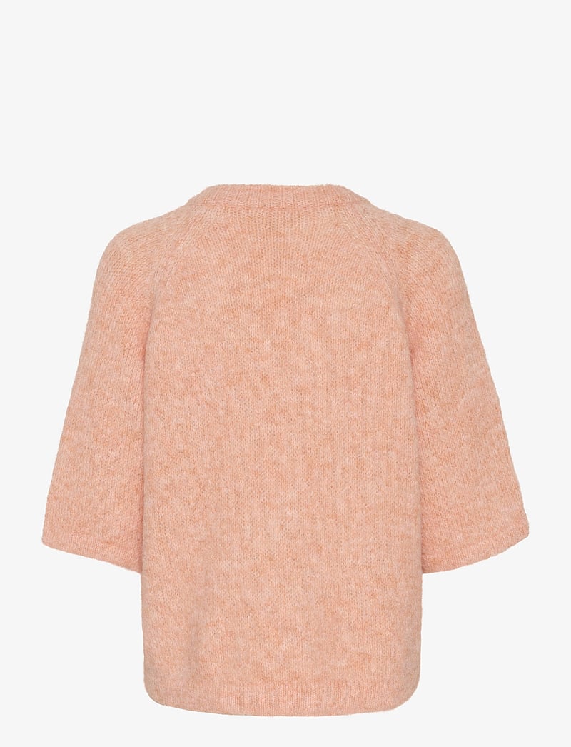 Kaffe - KAemilie V-neck Pullover - stickade tröjor - peach nectar - 2