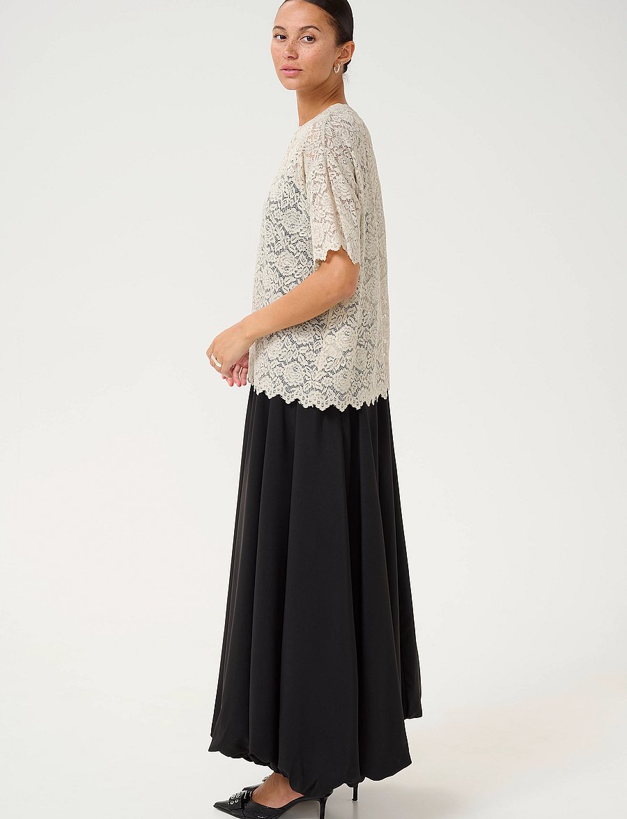 Kaffe - KAjaiden Lace T-Shirt - moonstruck - 4
