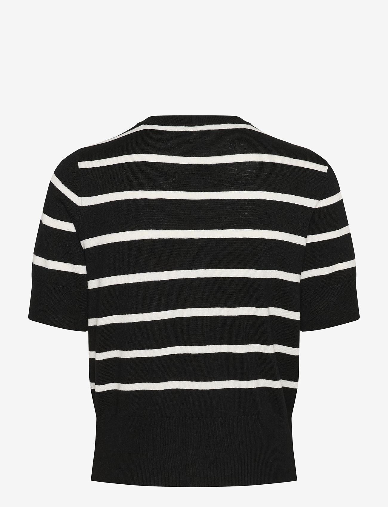Kaffe - KAlizza Short Sleeve Cardigan - black/chalk stripe - 2