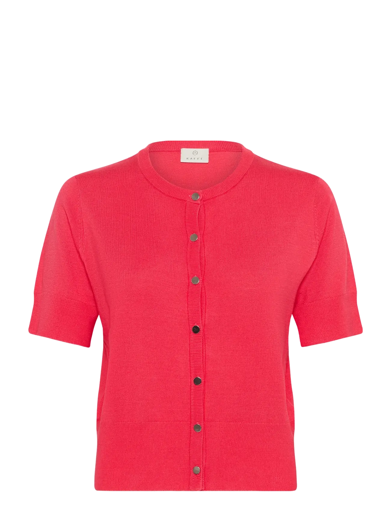 Kaffe - KAlizza Short Sleeve Cardigan - raspberry - 1