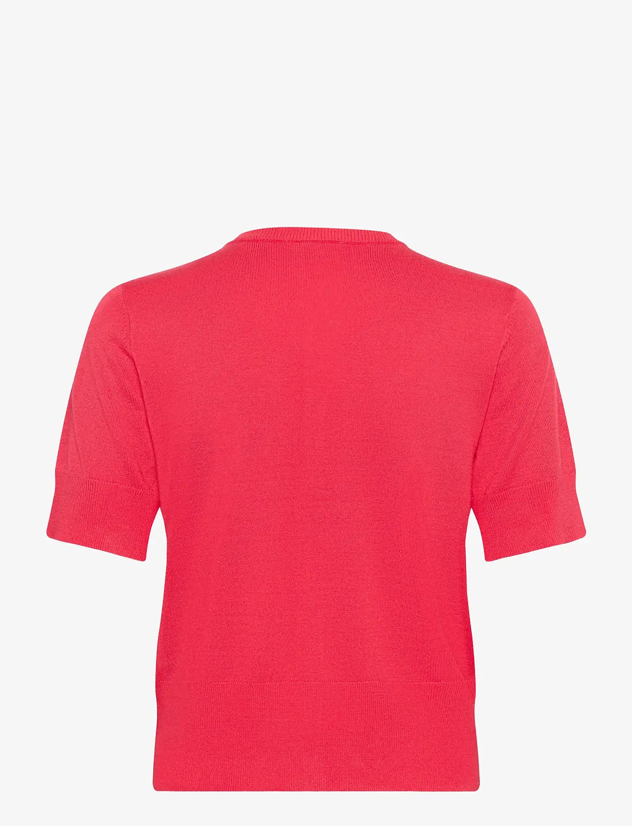 Kaffe - KAlizza Short Sleeve Cardigan - cardigans - raspberry - 2