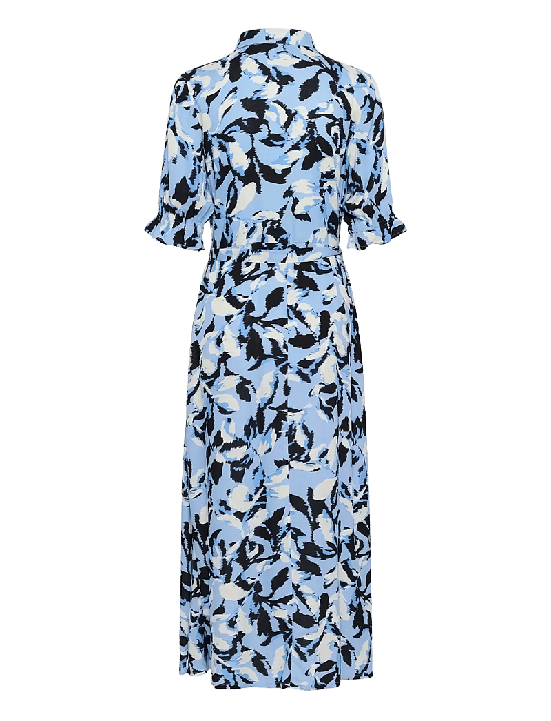 Kaffe - KAmira Plain Weave Dress Printed - blue flower print - 2