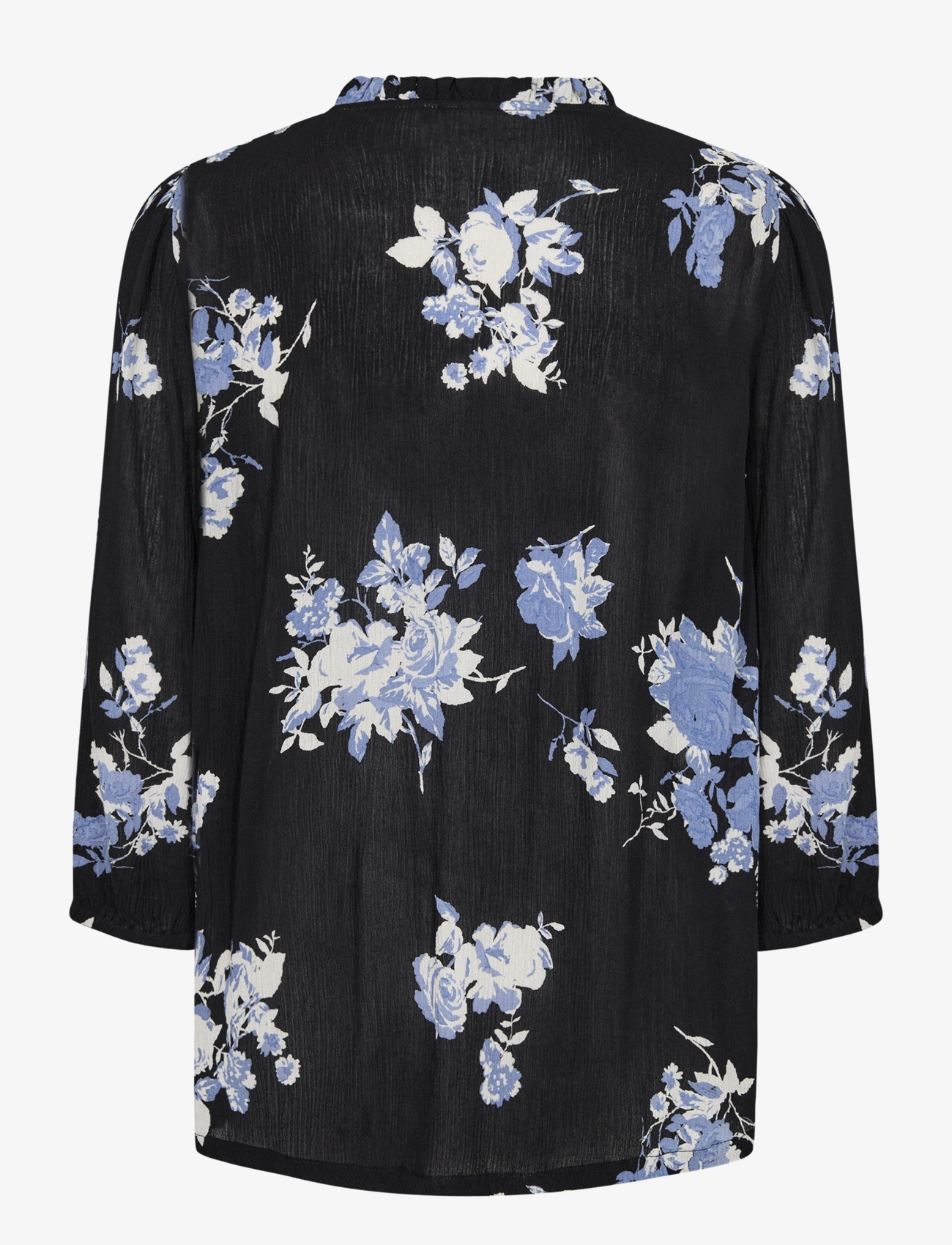 Kaffe - KAedita Amber Blouse - palaidinės ilgomis rankovėmis - black / blue flower print - 2