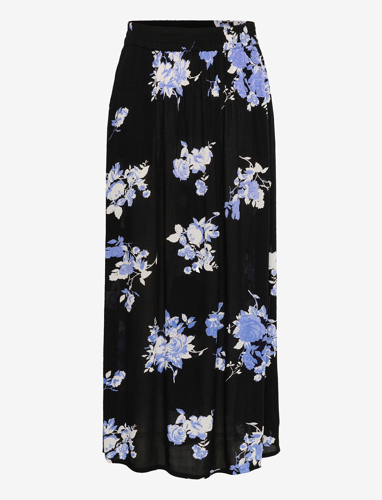 Kaffe - KAedita Amber Skirt - maxi nederdele - black / blue flower print - 1