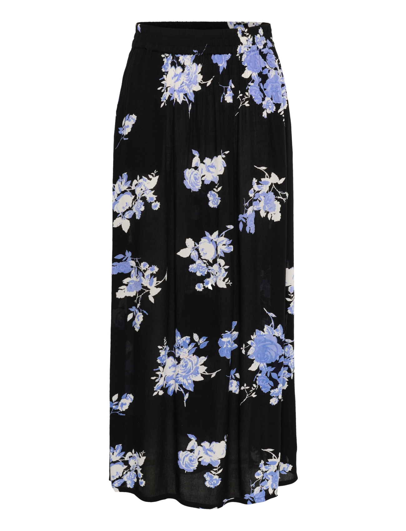BLACK / BLUE FLOWER PRINT