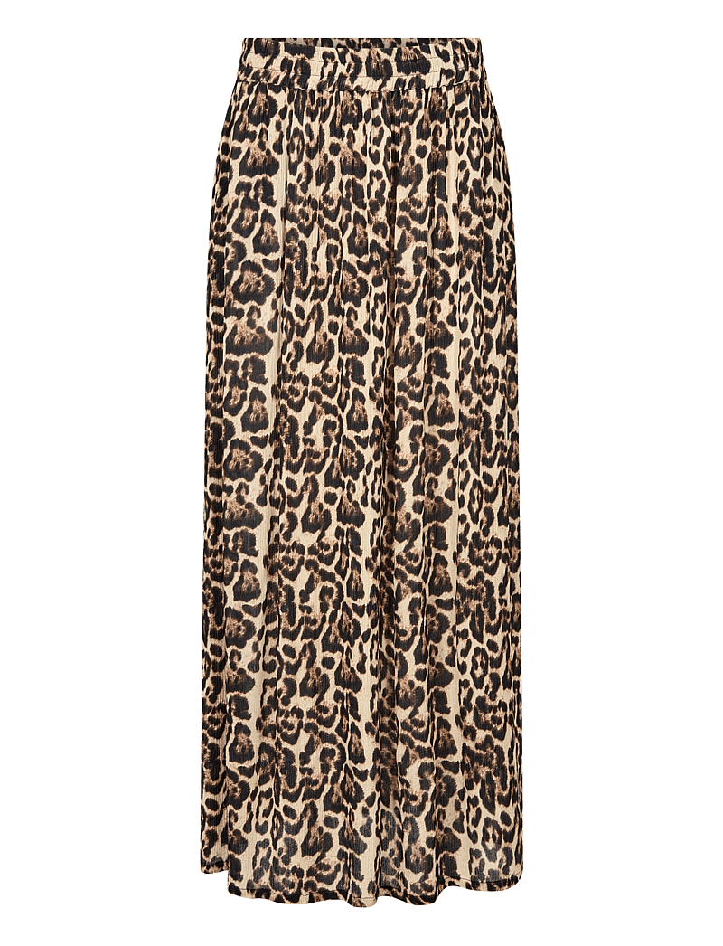 Kaffe - KAedita Amber Skirt - maxi nederdele - naturel leopard print - 1