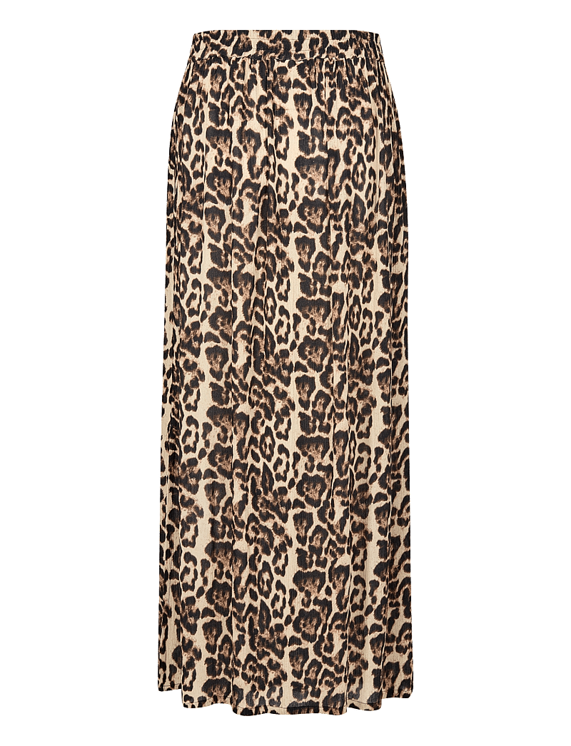 Kaffe - KAedita Amber Skirt - maxi nederdele - naturel leopard print - 2