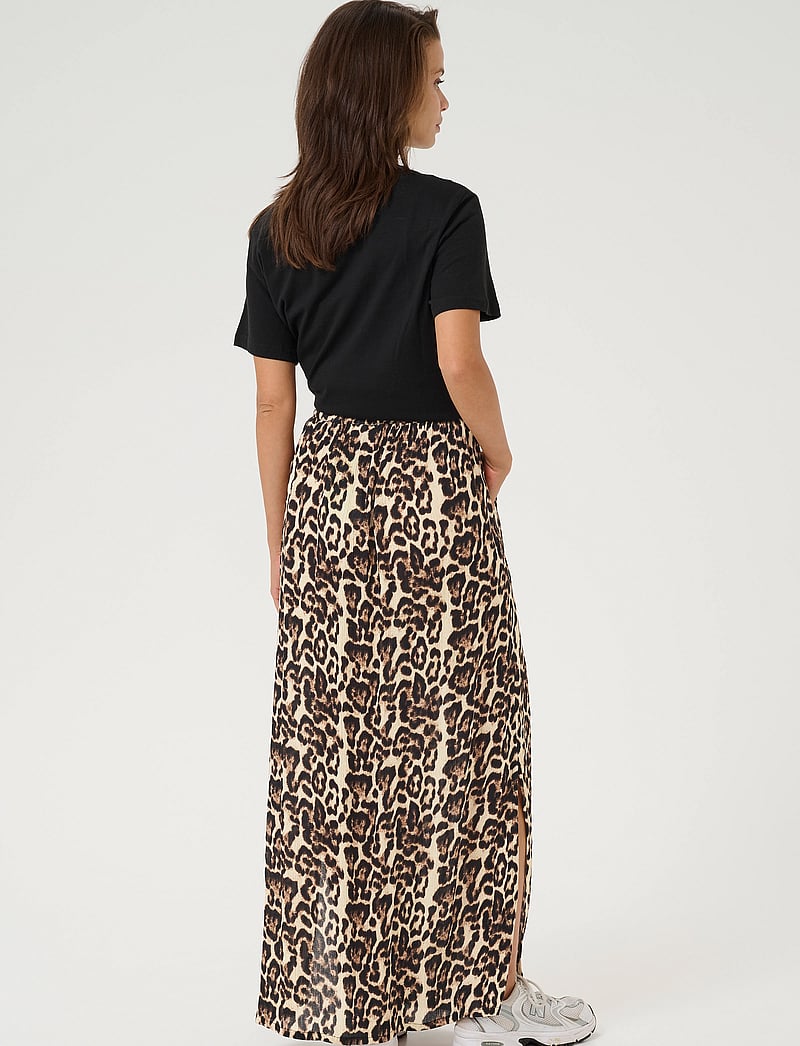 Kaffe - KAedita Amber Skirt - maxi nederdele - naturel leopard print - 4