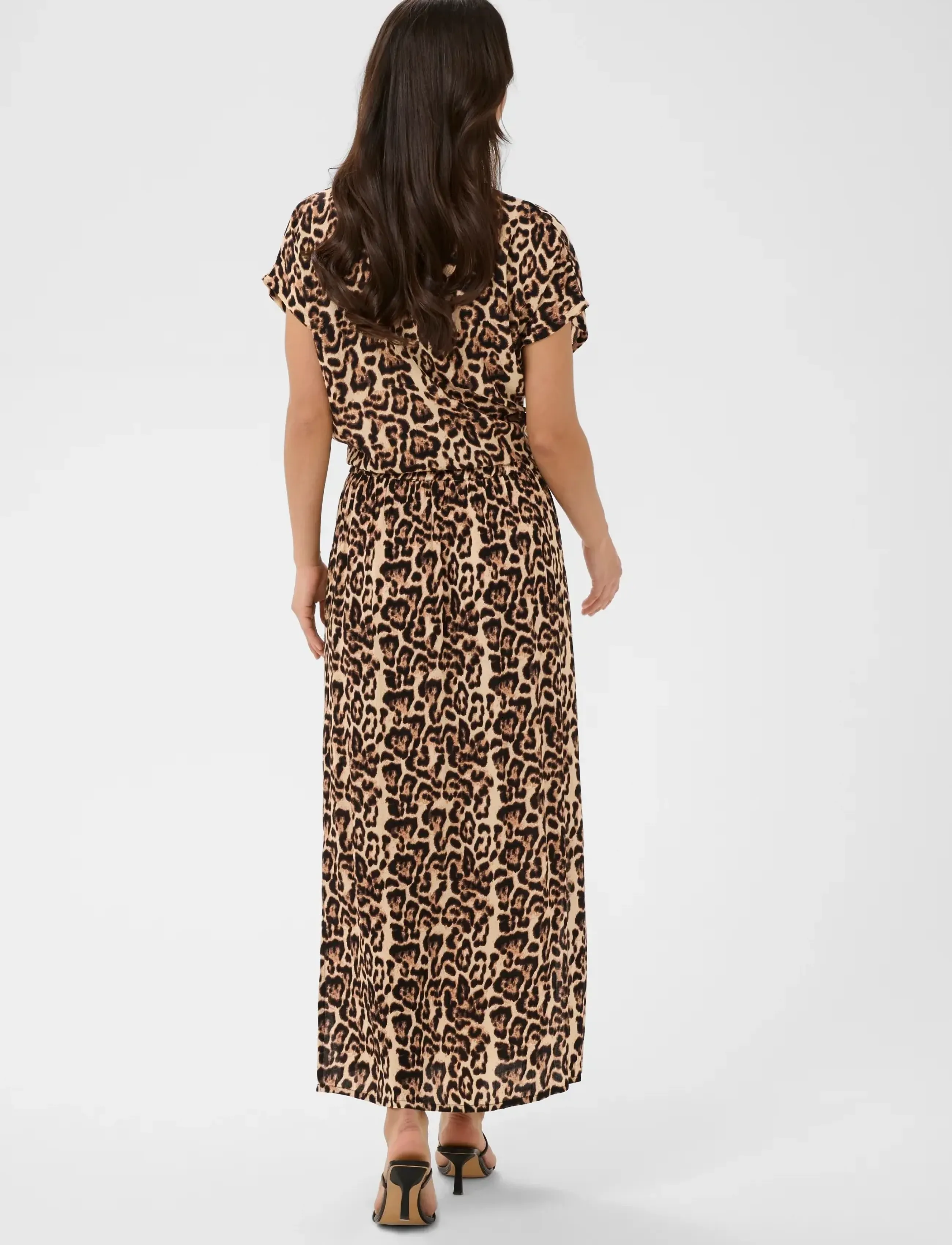 Kaffe - KAedita Amber Skirt - maxi nederdele - naturel leopard print - 4