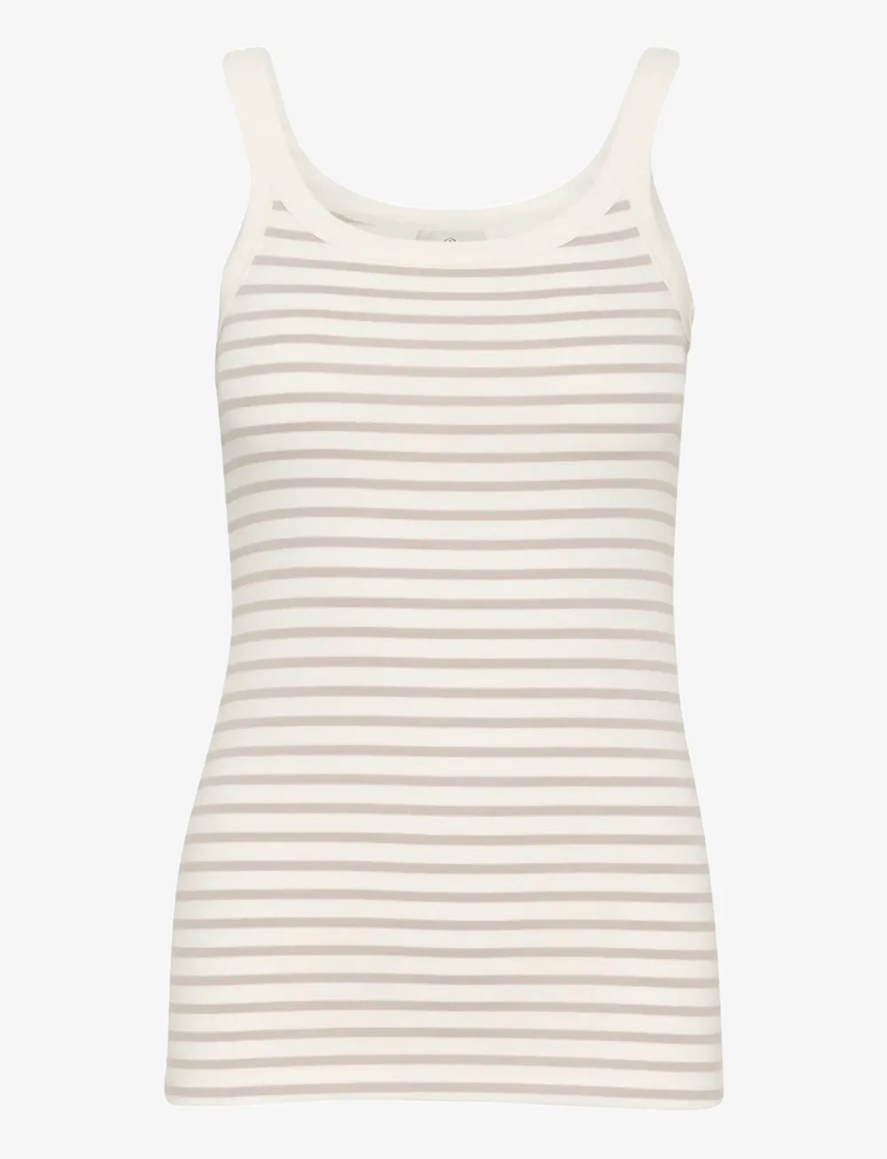 Kaffe - KAliddy Tank Top - Ärmellose tops - chalk/feather gray stripe - 1