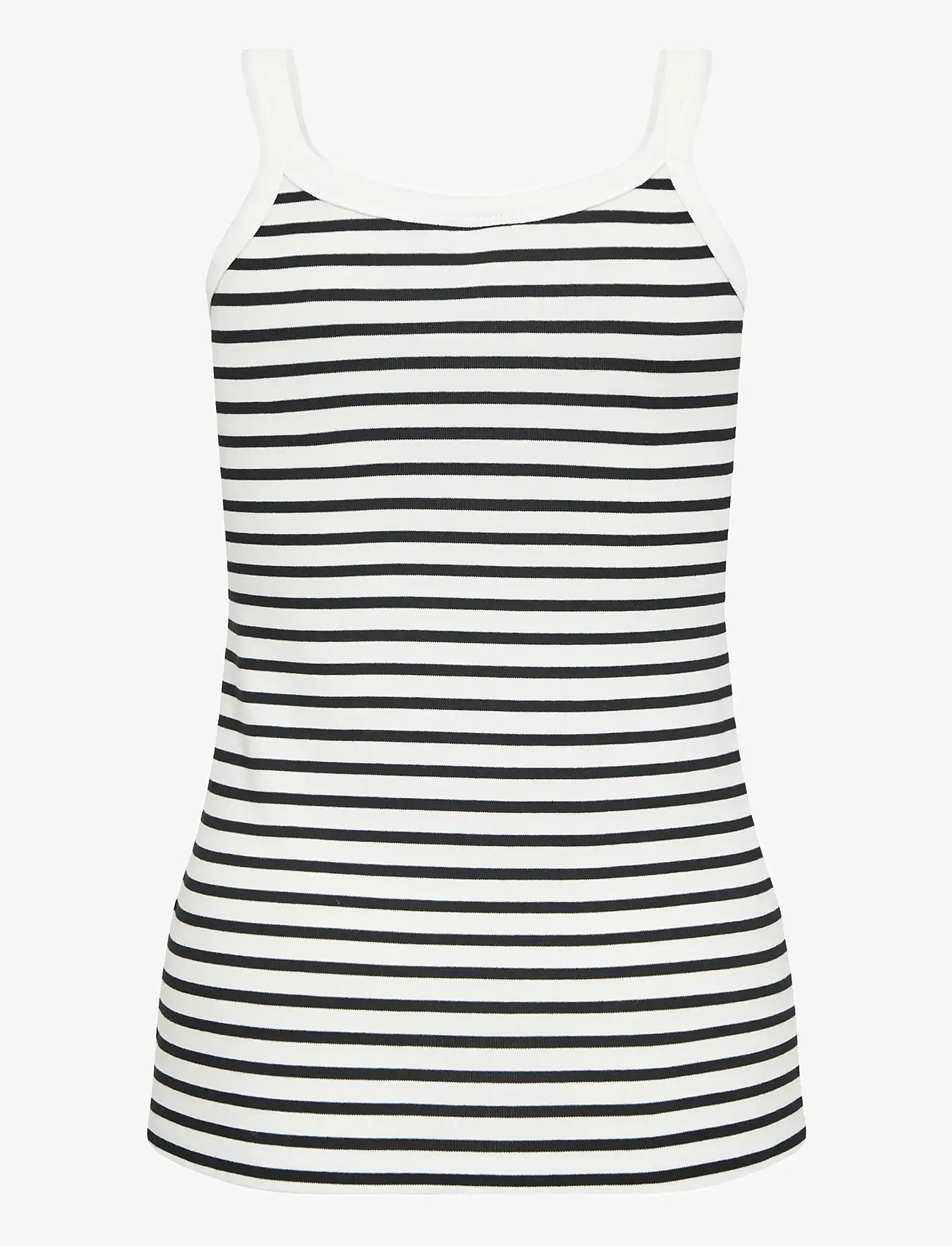 Kaffe - KAliddy Tank Top - laveste priser - chalk/black stripe - 1