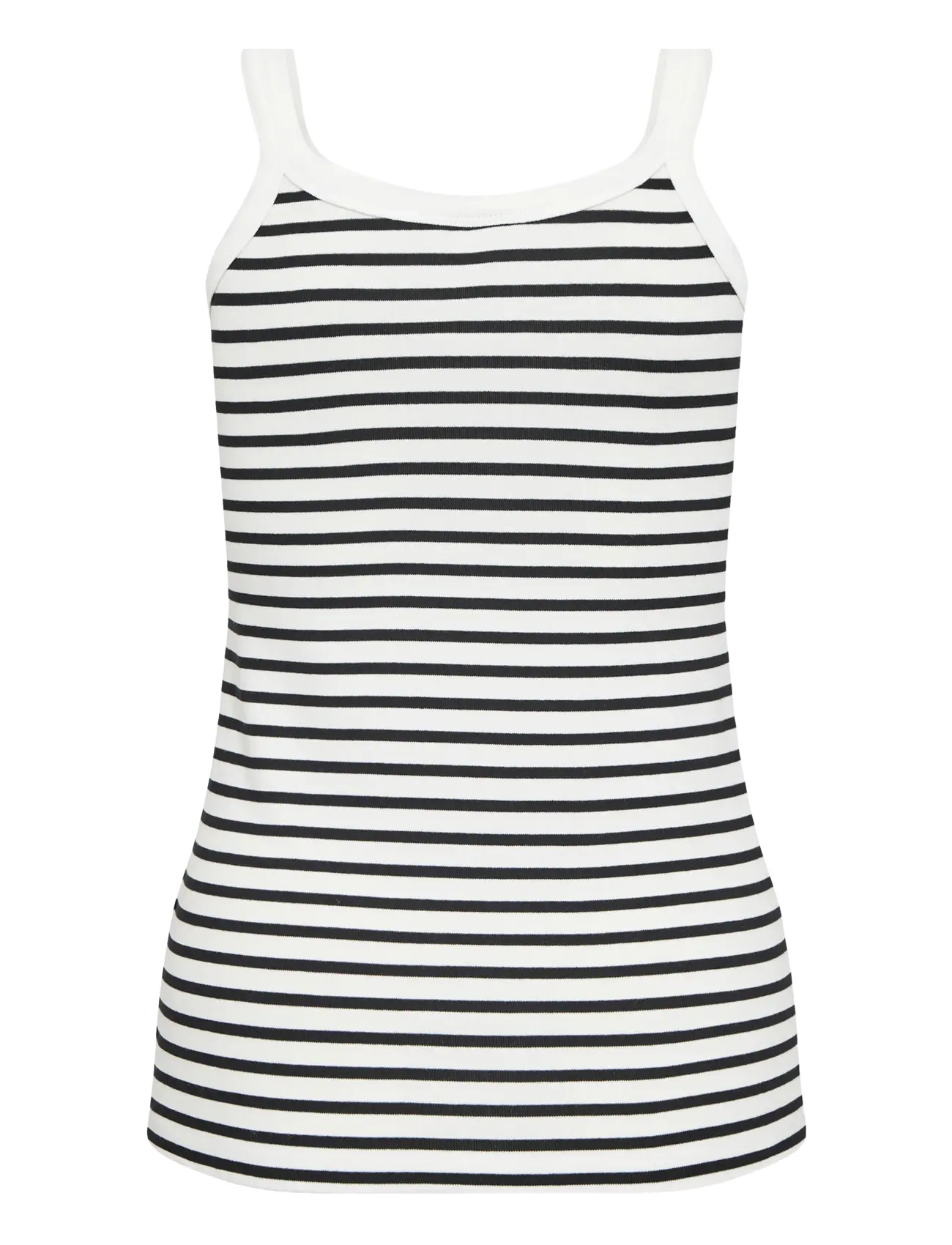 Kaffe - KAliddy Tank Top - hihattomat topit - chalk/black stripe - 2