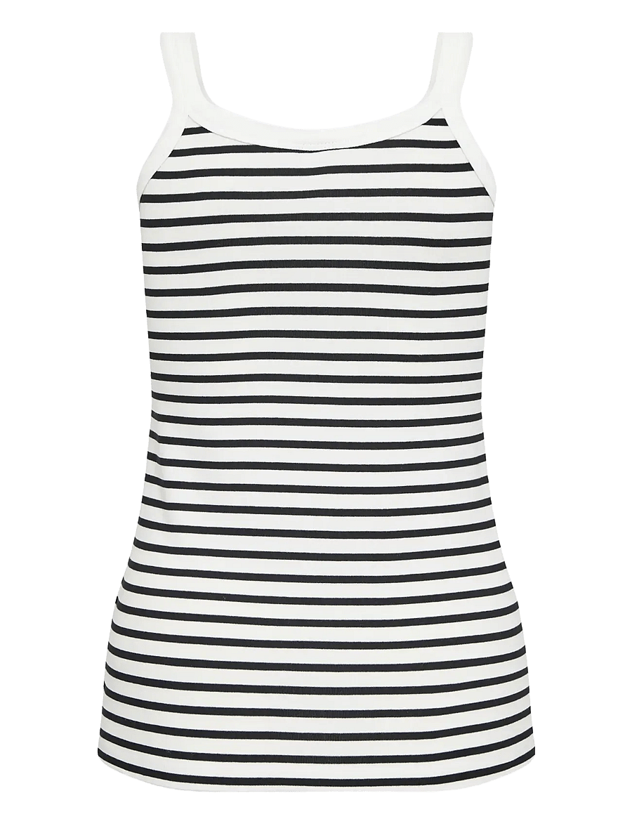 Kaffe - KAliddy Tank Top - Ärmellose tops - chalk/black stripe - 2