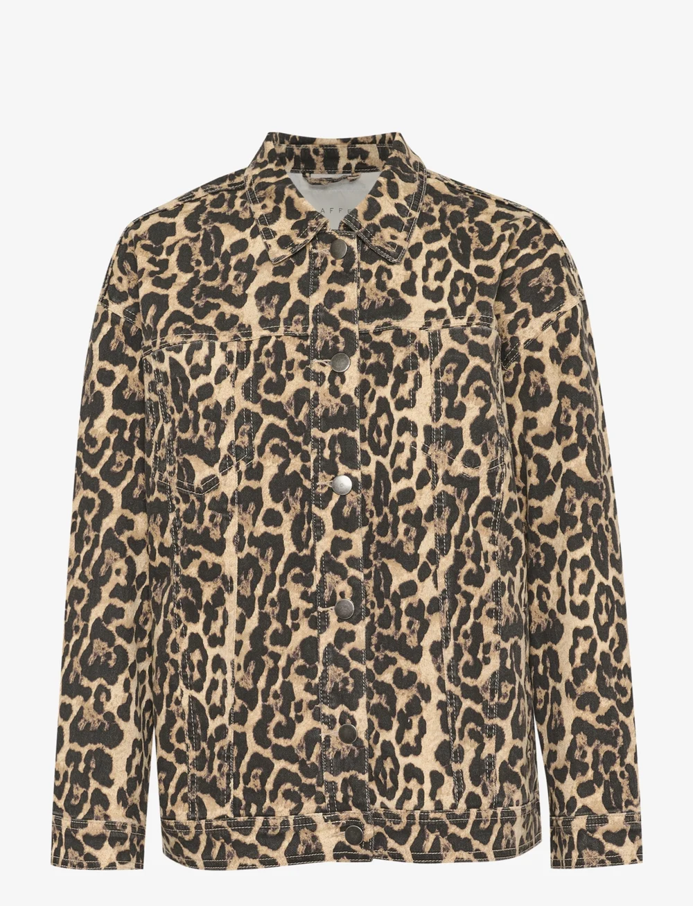 Kaffe - KAleonora Denim Jacket - fashion trends - naturel leopard print - 1