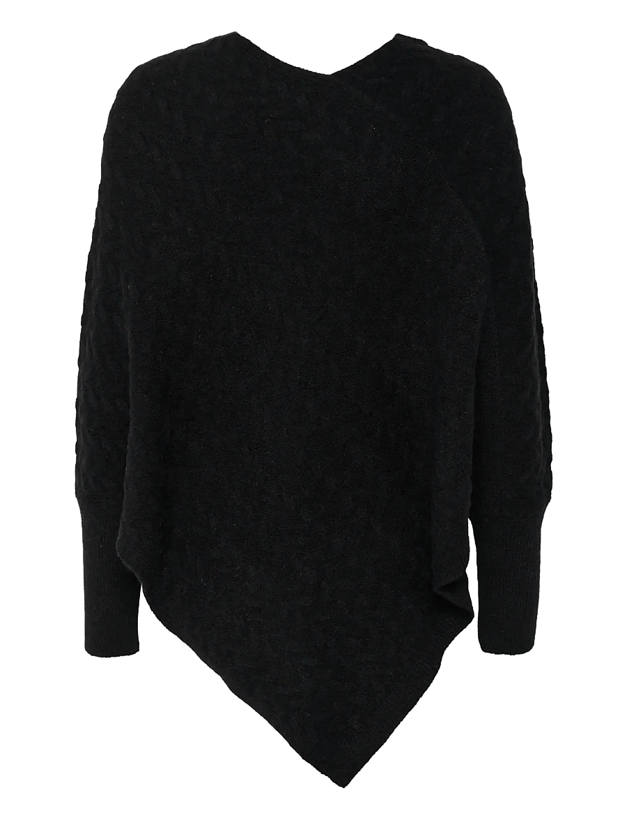 Kaffe - KAvinnie Poncho - ponchoer & kapper - black deep - 2