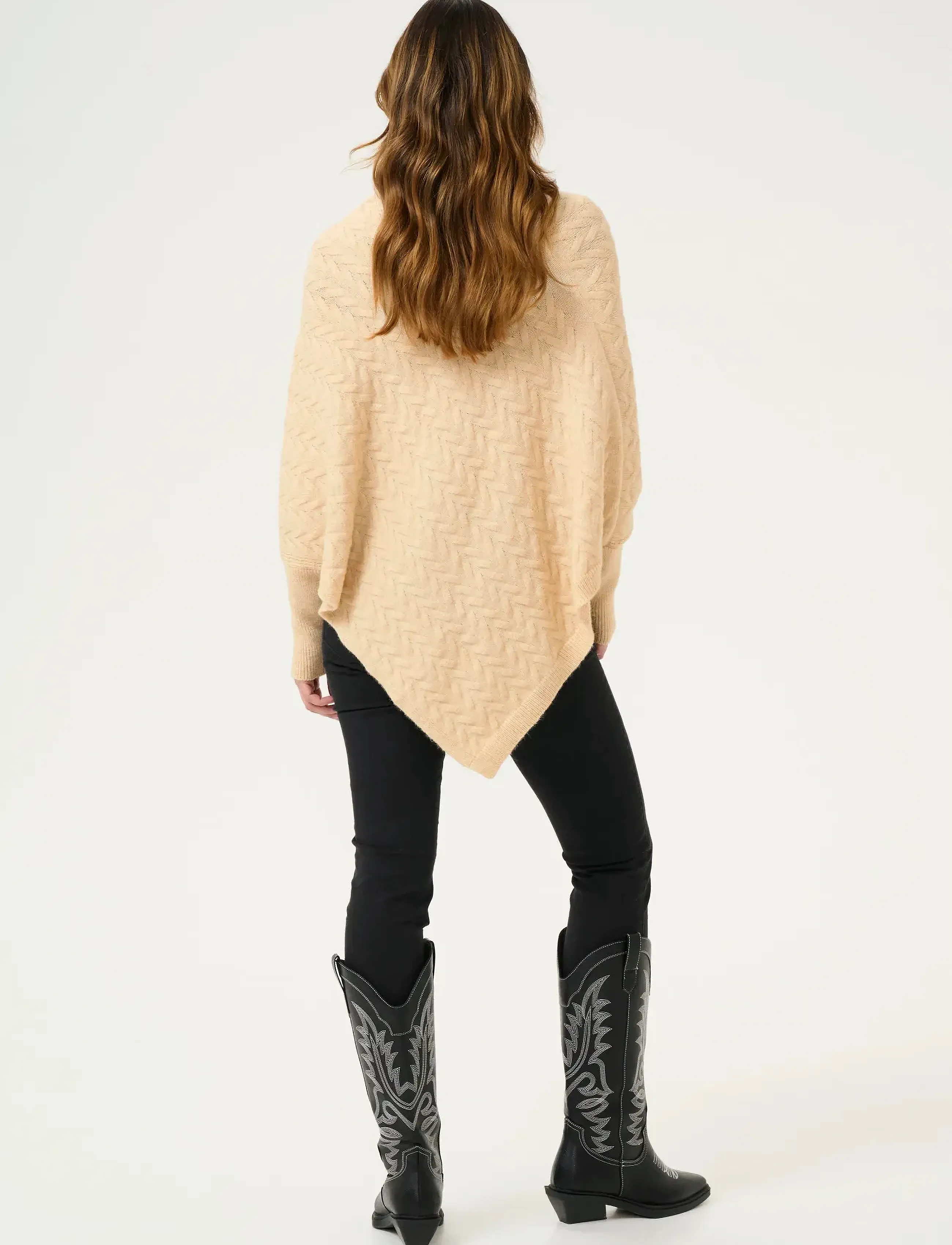 Kaffe - KAvinnie Poncho - ponchos & capes - sand dollar melange - 4