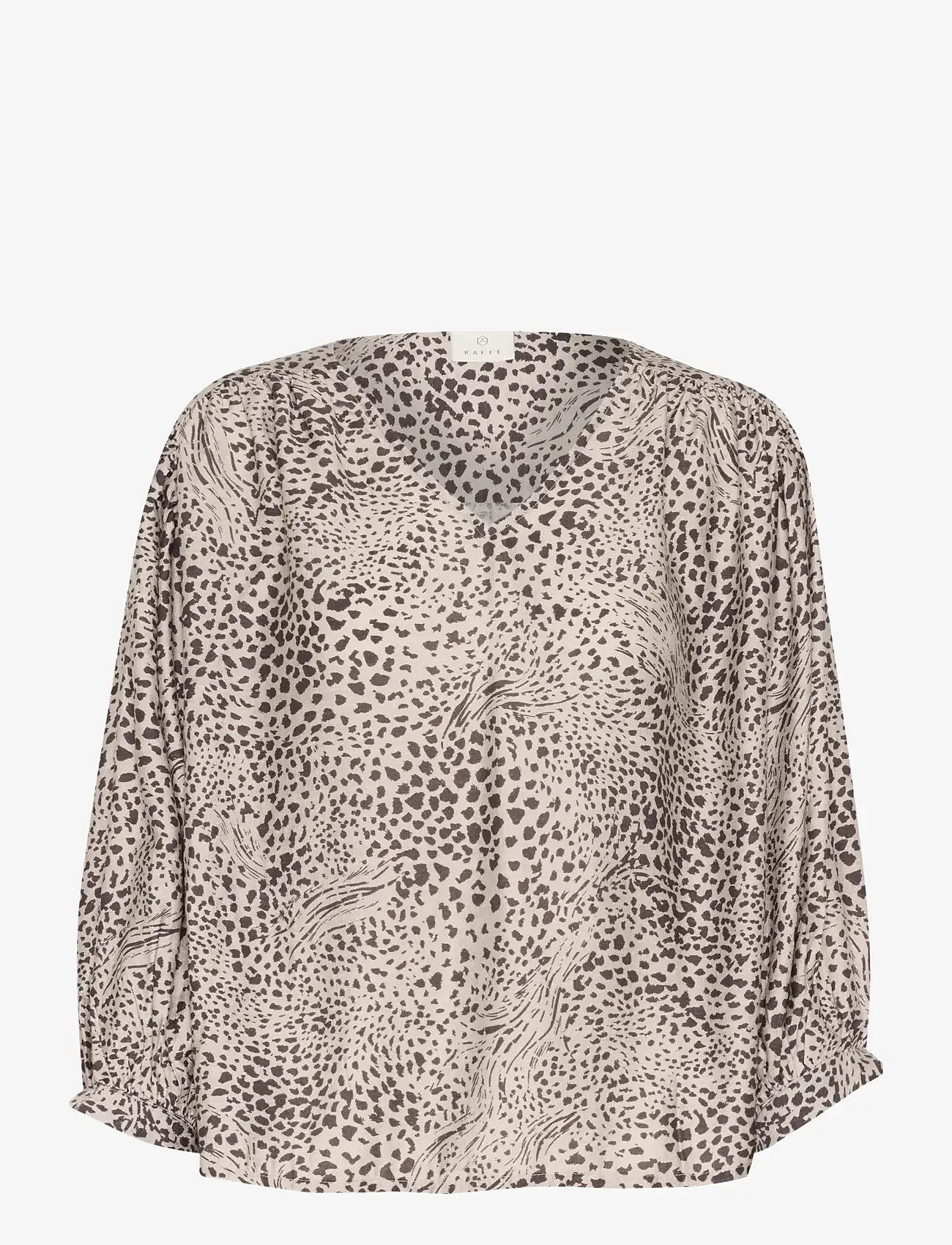Kaffe - KAdebra Blouse - pikkade varrukatega pluusid - abstract leopard - 0
