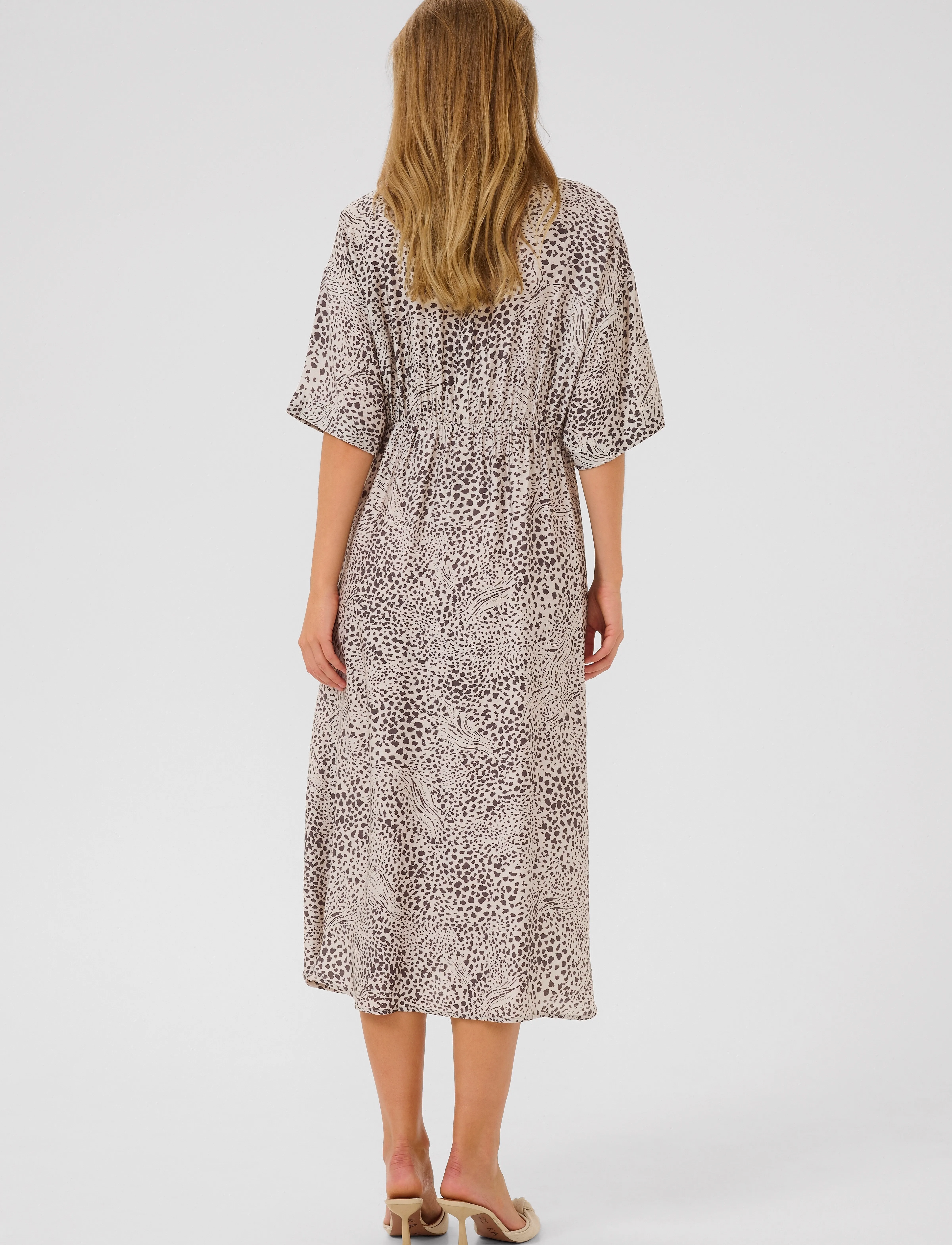 Kaffe - KAdebra Shirt Dress - abstract leopard - 3