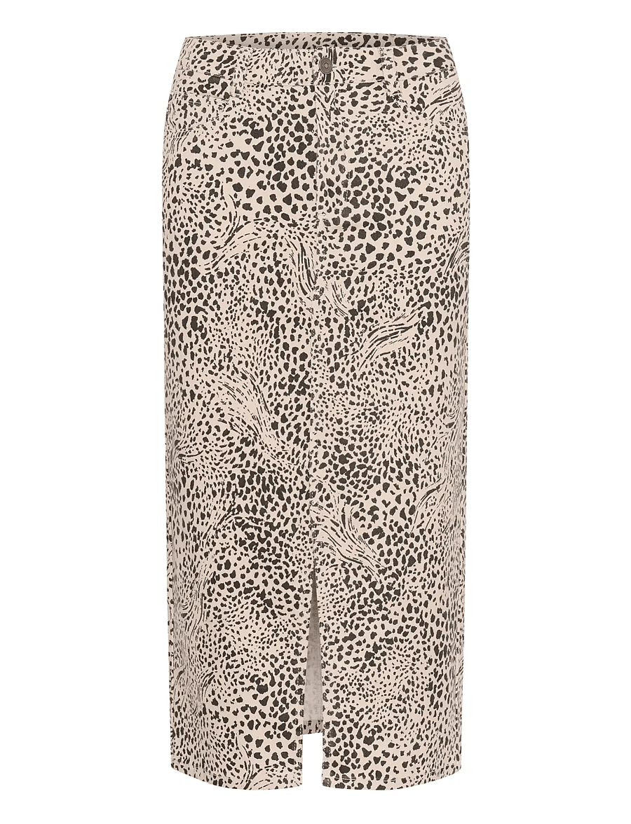 Kaffe - KAlisa Skirt - midi-röcke - abstract leopard - 1