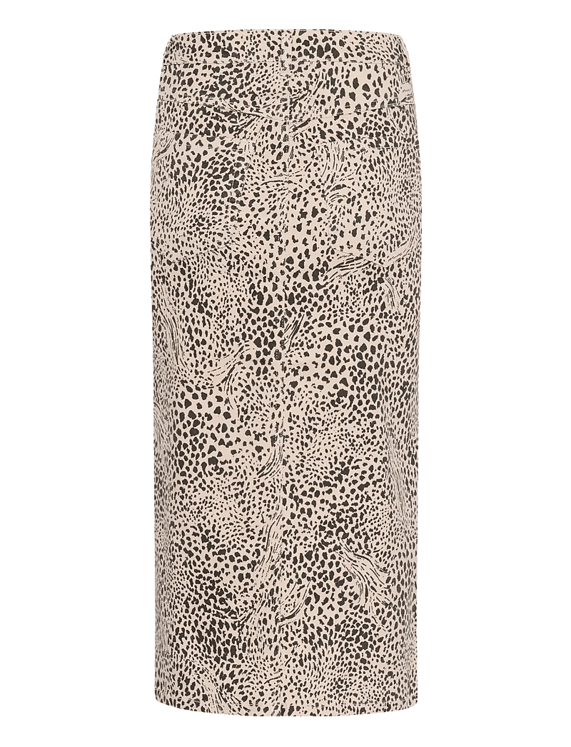 Kaffe - KAlisa Skirt - midi nederdele - abstract leopard - 2