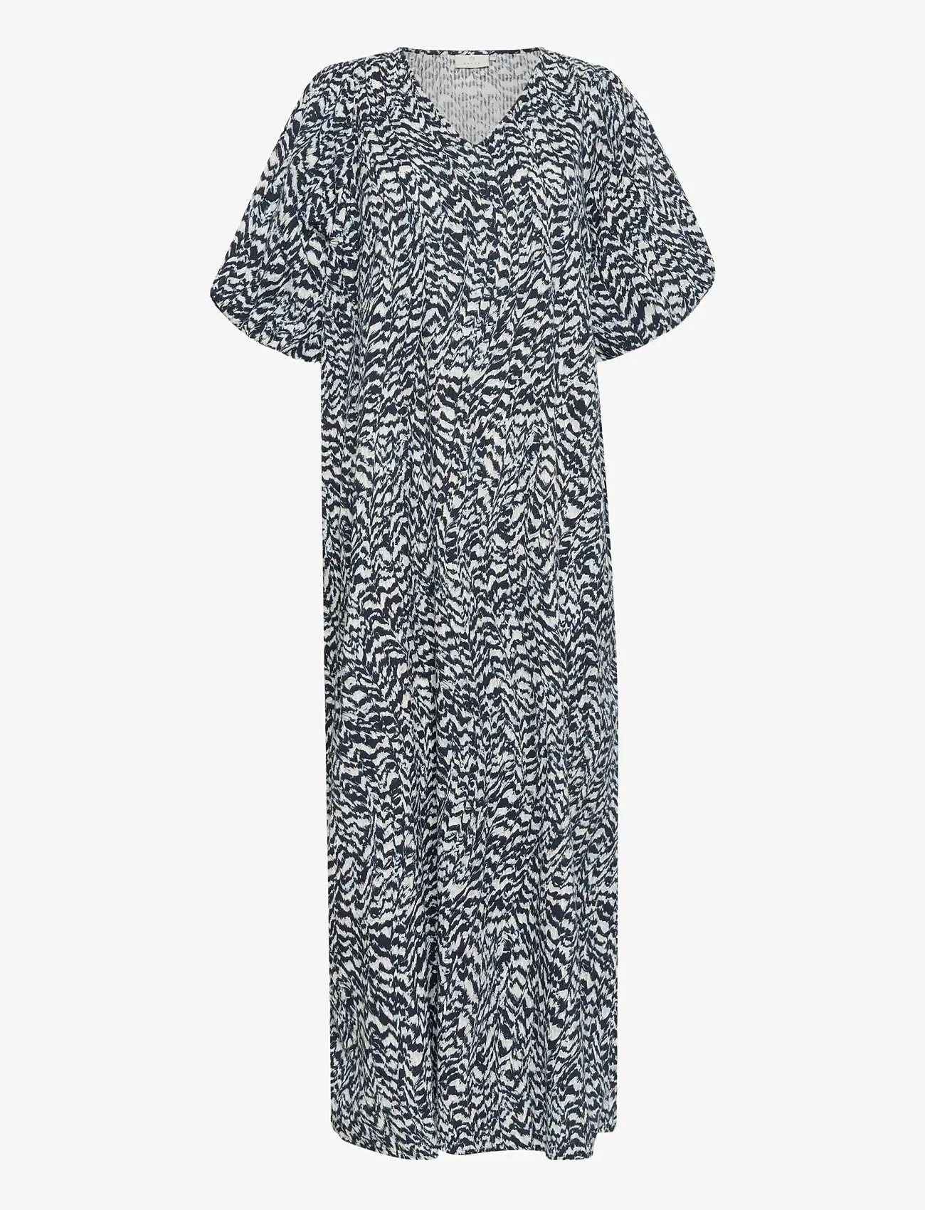 Kaffe - KAruffalo Dress - sommerkleider - blue / white graphic print - 1