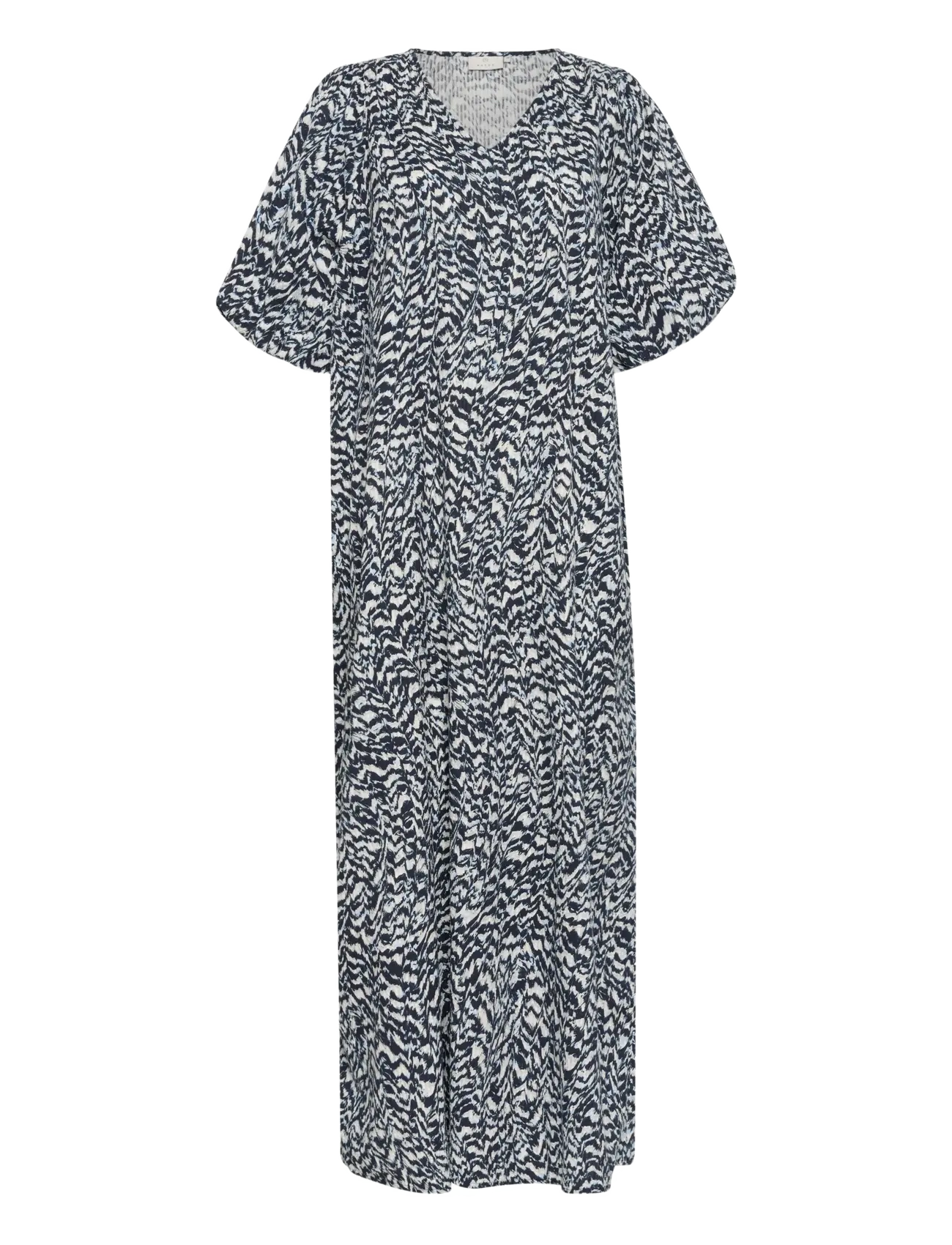 Kaffe KAruffalo Dress - Kleidung - BLUE / WHITE GRAPHIC PRINT / navy