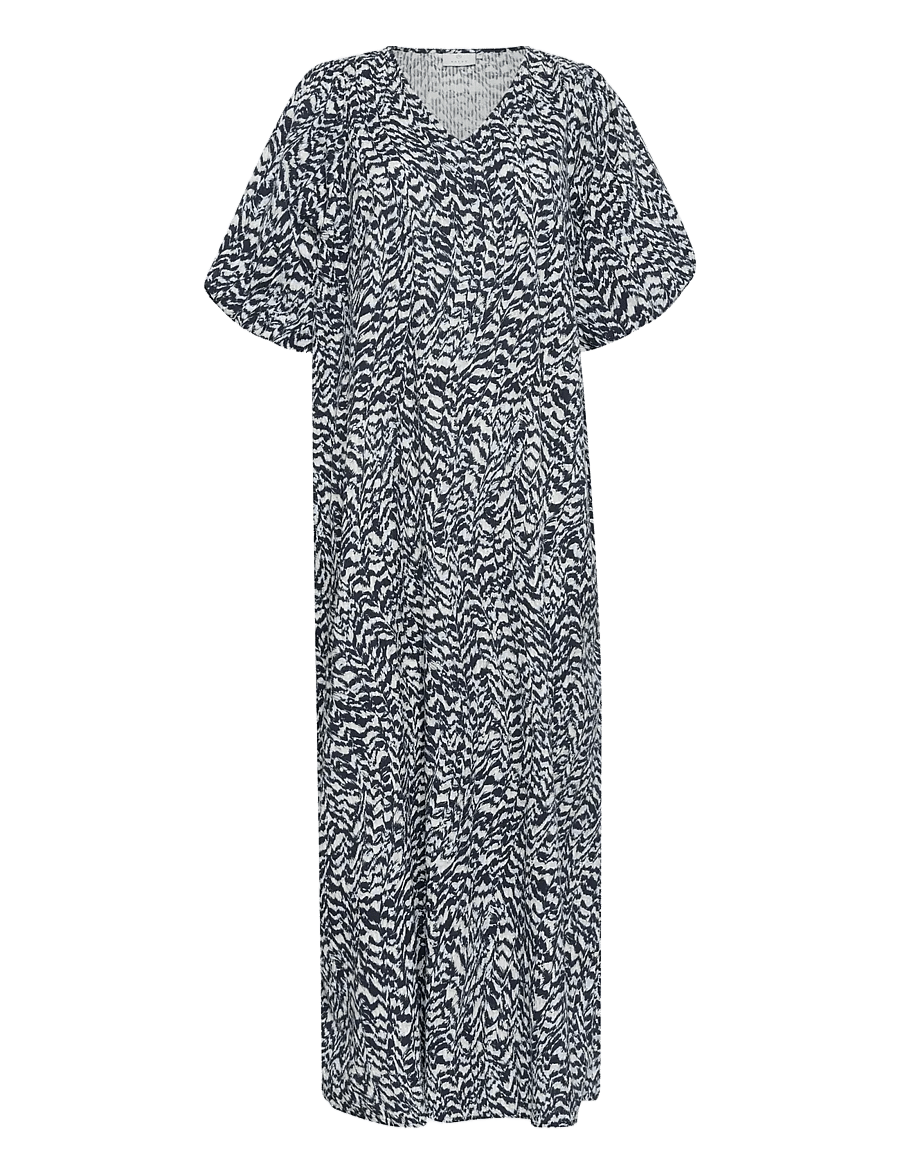 Kaffe - KAruffalo Dress - sommerkleider - blue / white graphic print - 1
