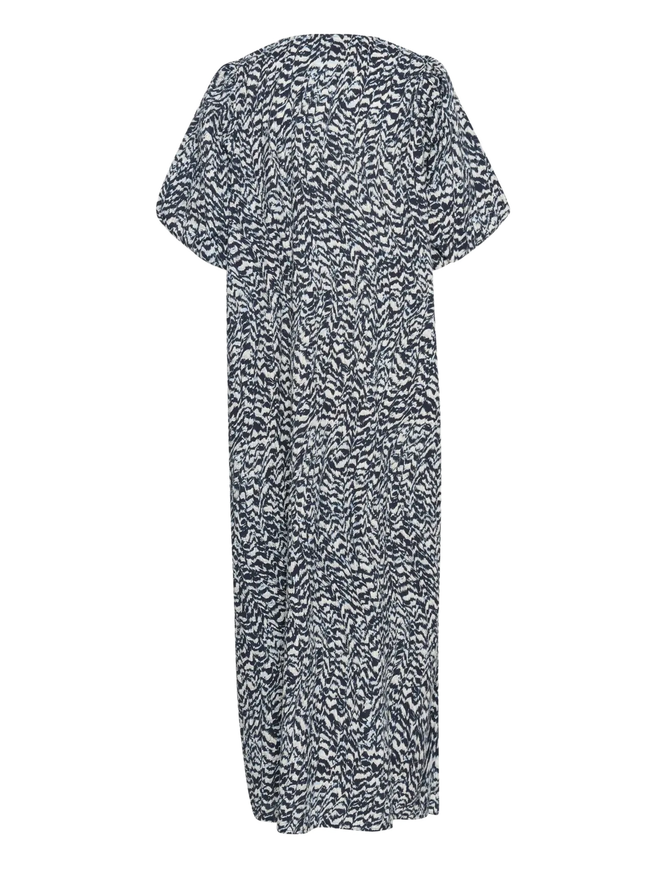 Kaffe - KAruffalo Dress - maxi dresses - blue / white graphic print - 2