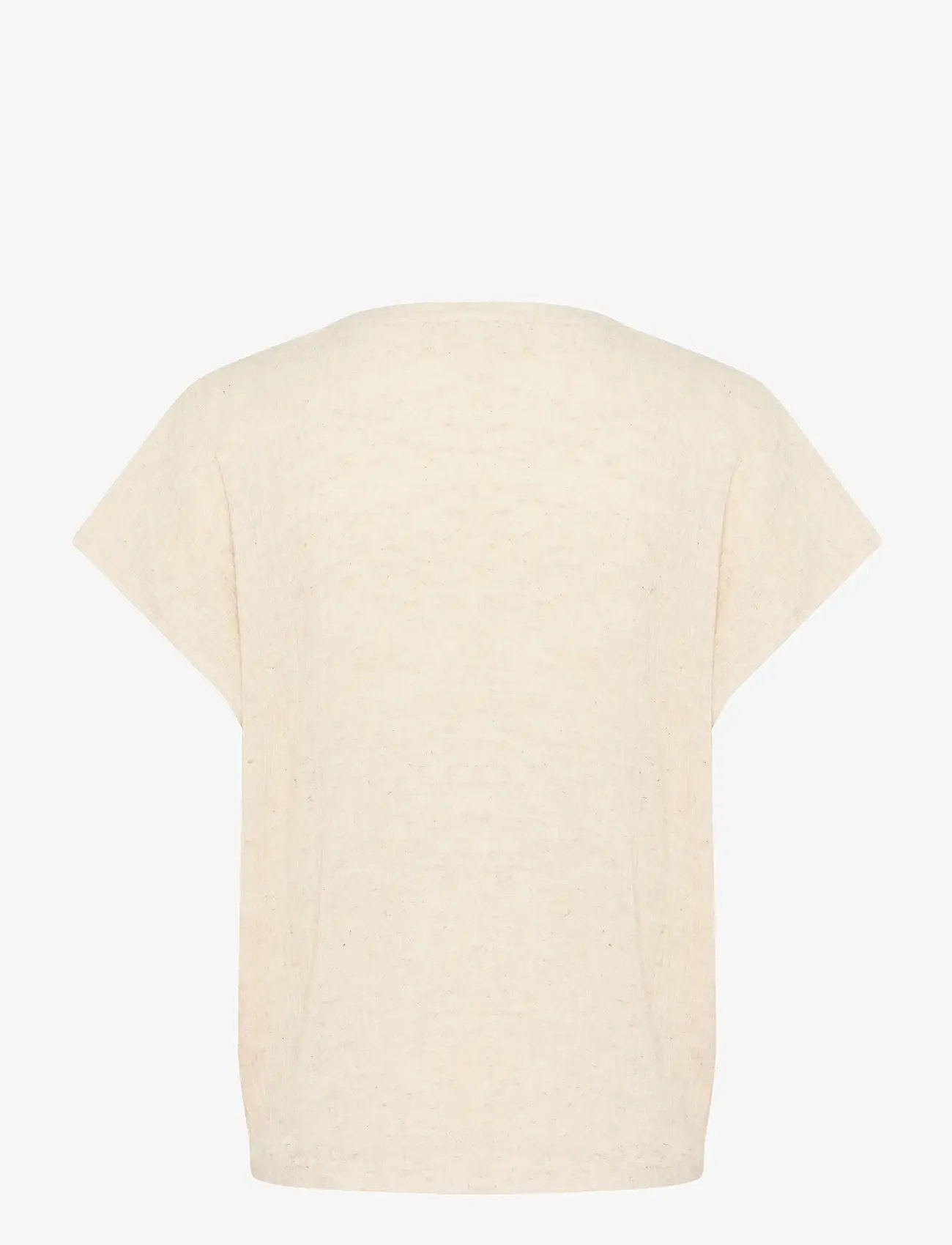 Kaffe - KAgitte Blouse - kurzämlige blusen - feather gray melange - 1