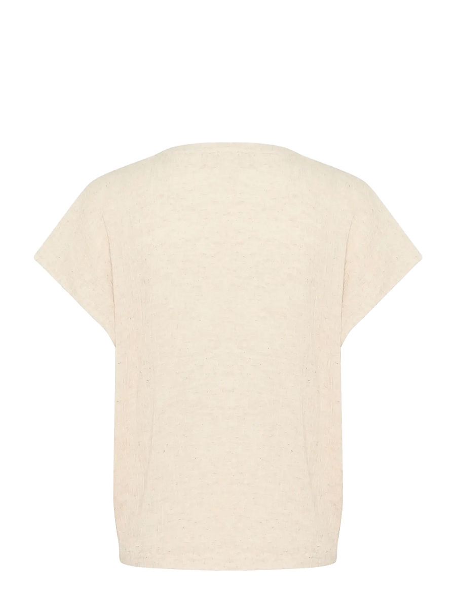 Kaffe - KAgitte Blouse - kurzärmelige blusen - feather gray melange - 2