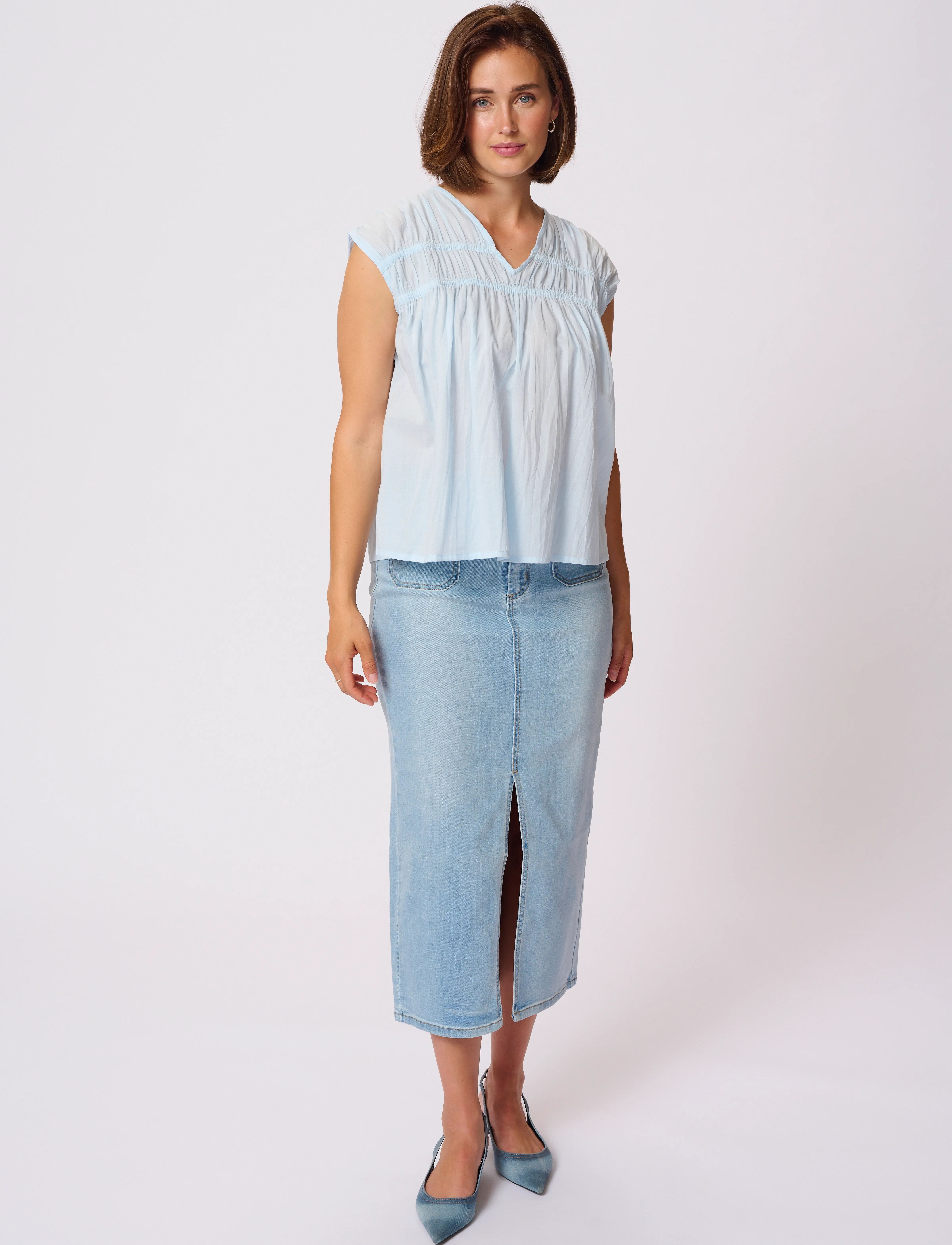 Kaffe - KAthua Blouse - Ærmeløse bluser - nantucket breeze - 3