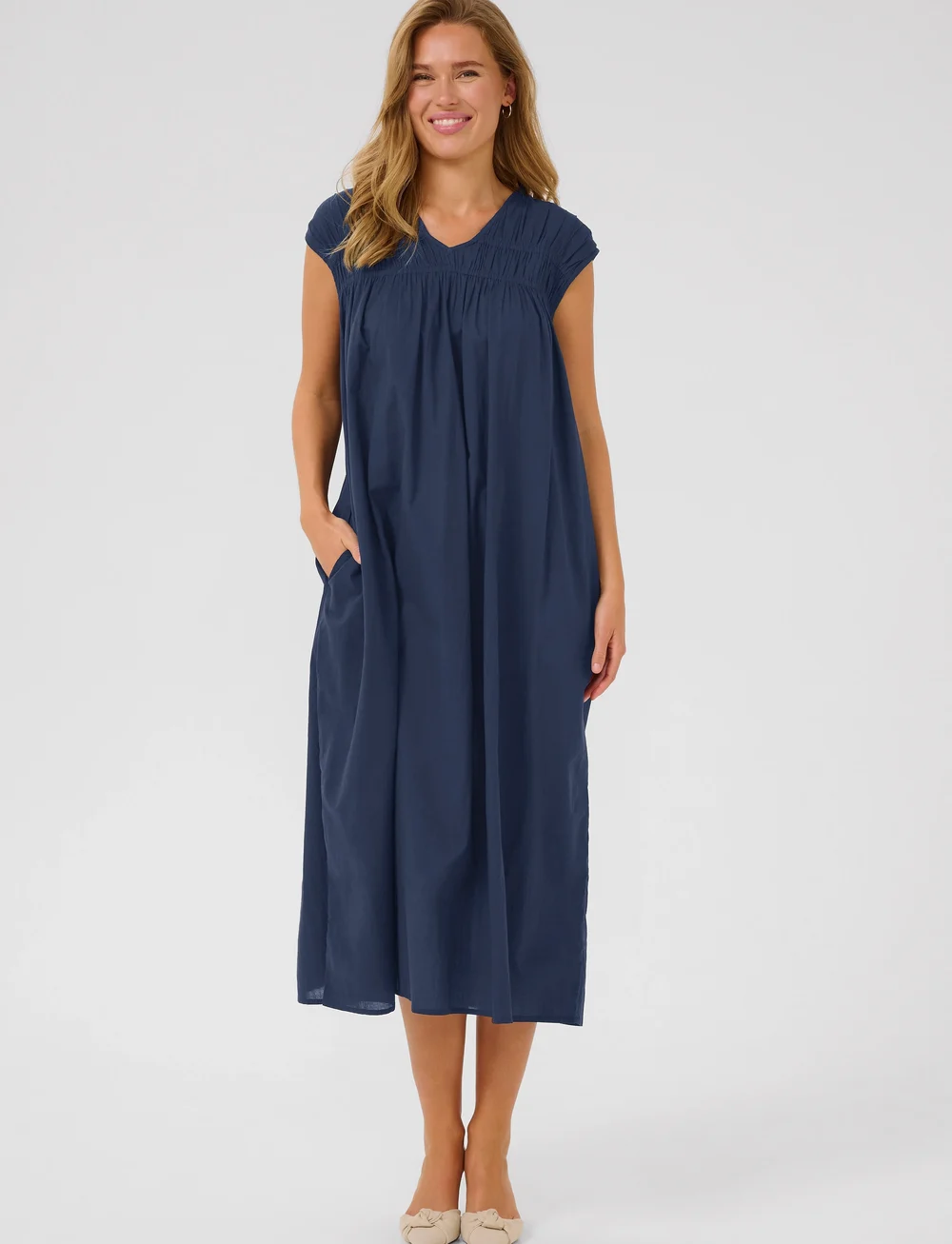 Kaffe - KAthua Dress - vasaras kleitas - midnight marine - 0