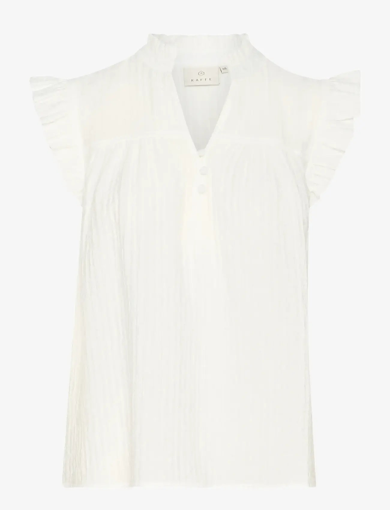 Kaffe - KAliany Via Blouse - Ärmellose blusen - chalk - 0